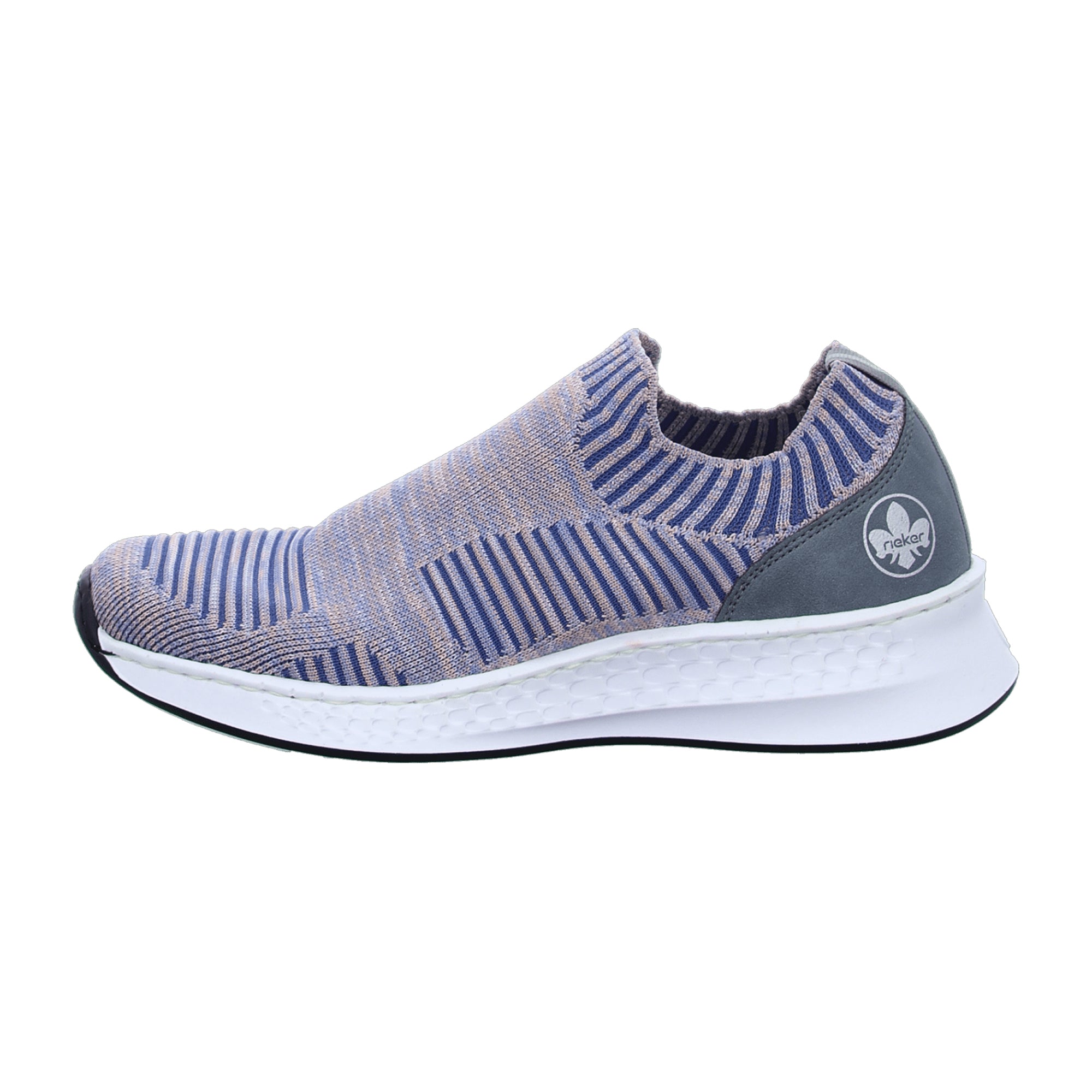 Rieker Women's Blue Athletic Slip-On Shoes Comfortable Casual Sneakers