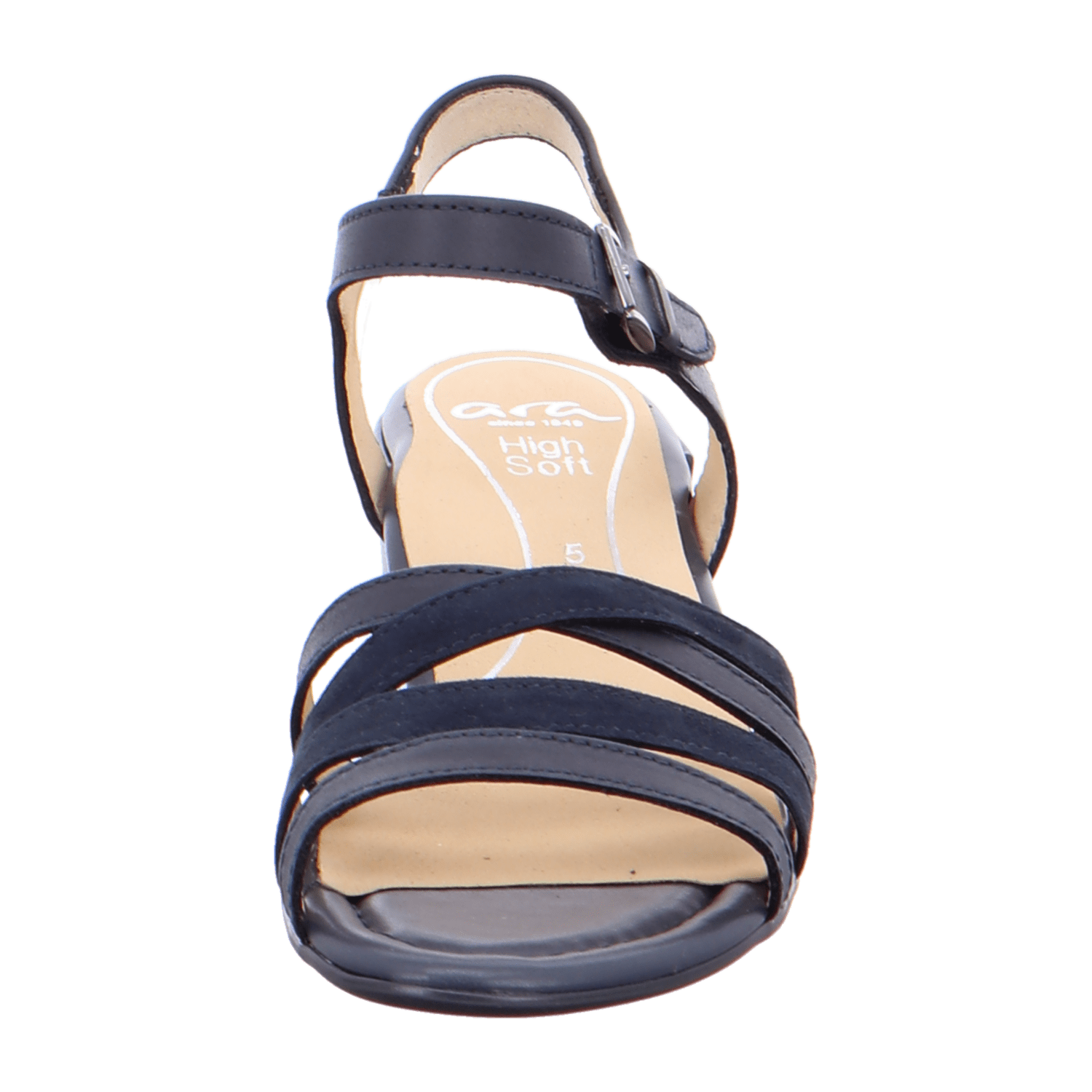 ARA GRADO-HIGHSOFT Women's Sneakers in Blue with Hook-and-Loop Closure and Ankle Strap, Open-Toe Design - Bartel-Shop