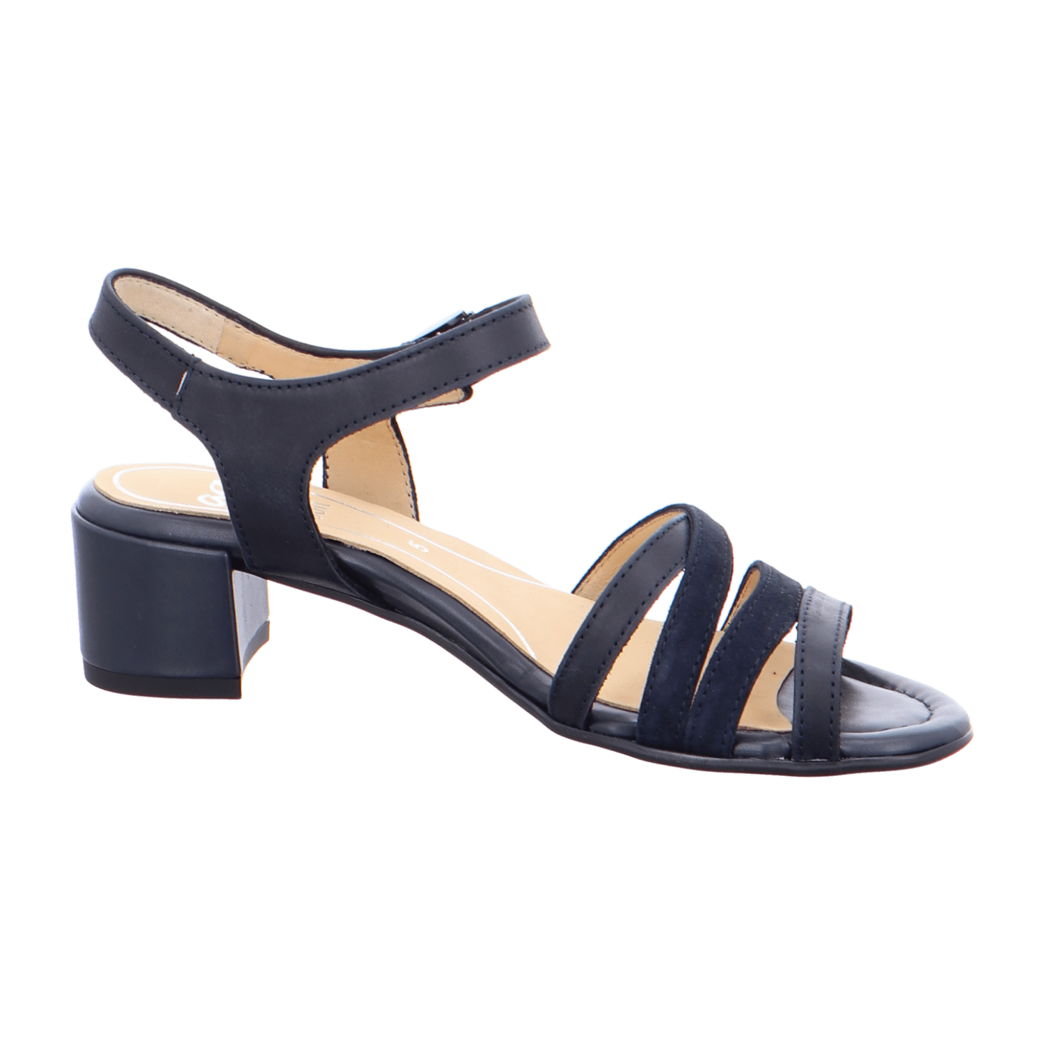 ARA GRADO-HIGHSOFT Women's Sneakers in Blue with Hook-and-Loop Closure and Ankle Strap, Open-Toe Design - Bartel-Shop