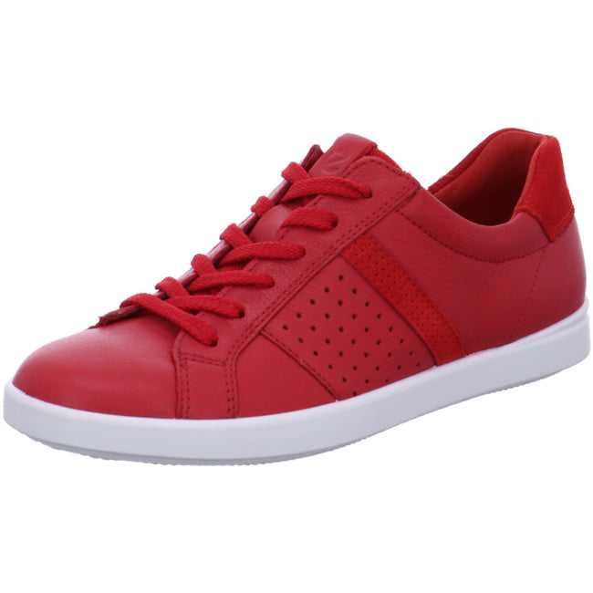 Ecco sporty lace-up shoes for women red - Bartel-Shop