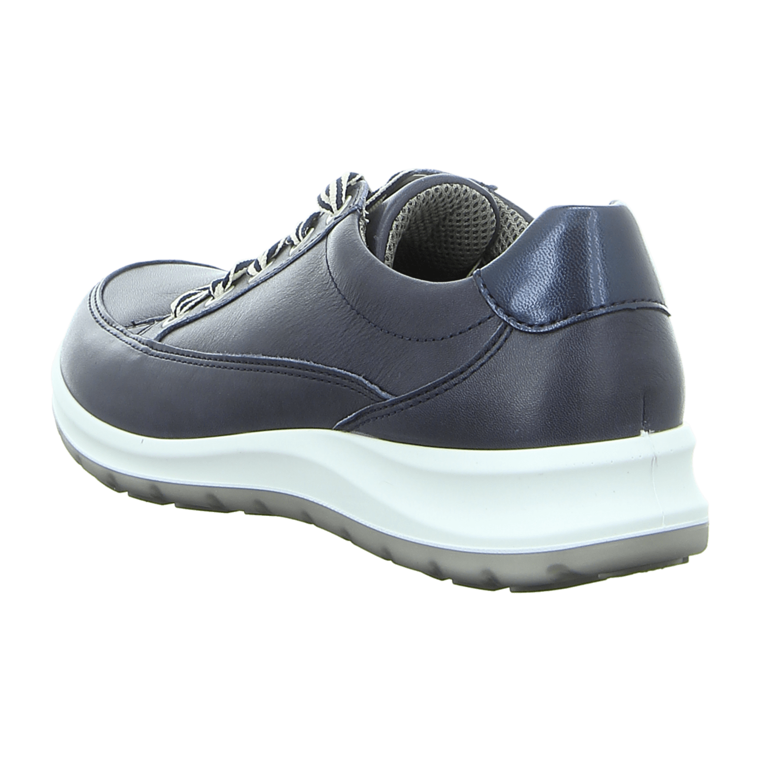 ARA Low-Top Sneakers for Women in Smooth Leather with Lace-Up Closure and Round Toe in Blue - Bartel-Shop
