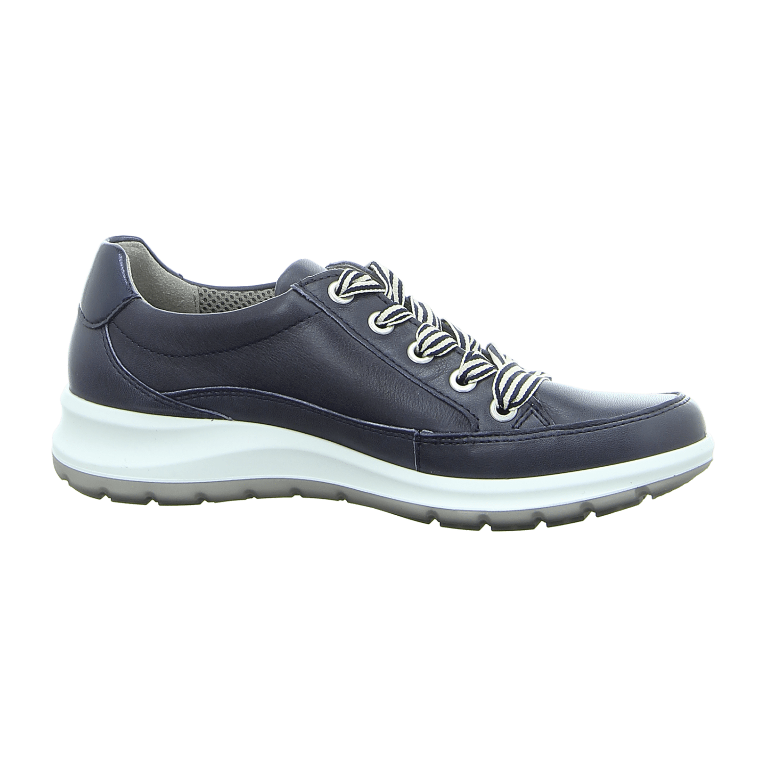 ARA Low-Top Sneakers for Women in Smooth Leather with Lace-Up Closure and Round Toe in Blue - Bartel-Shop