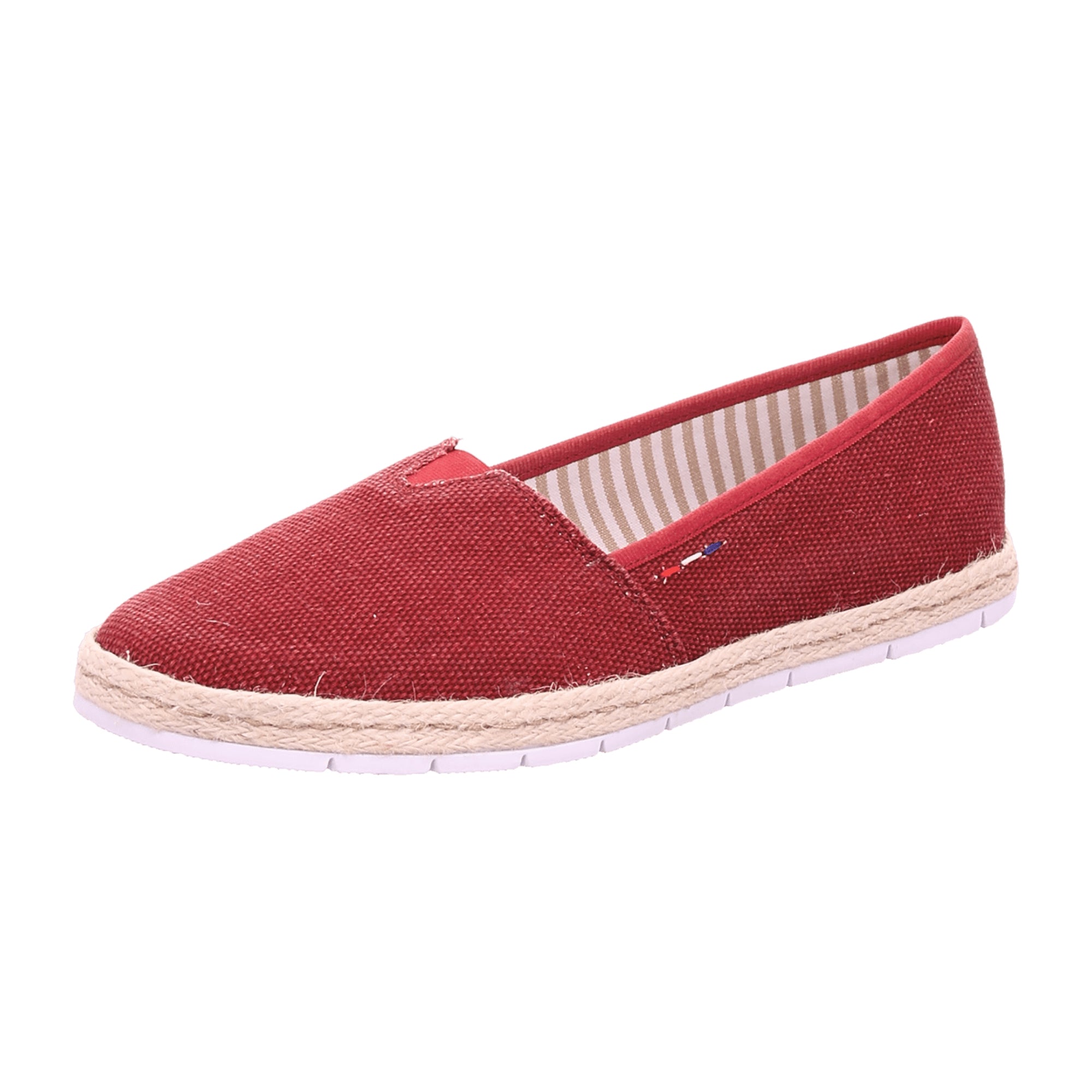 Rieker Women's Red Sporty Slip-On Shoes with Cushioned Leather Insole