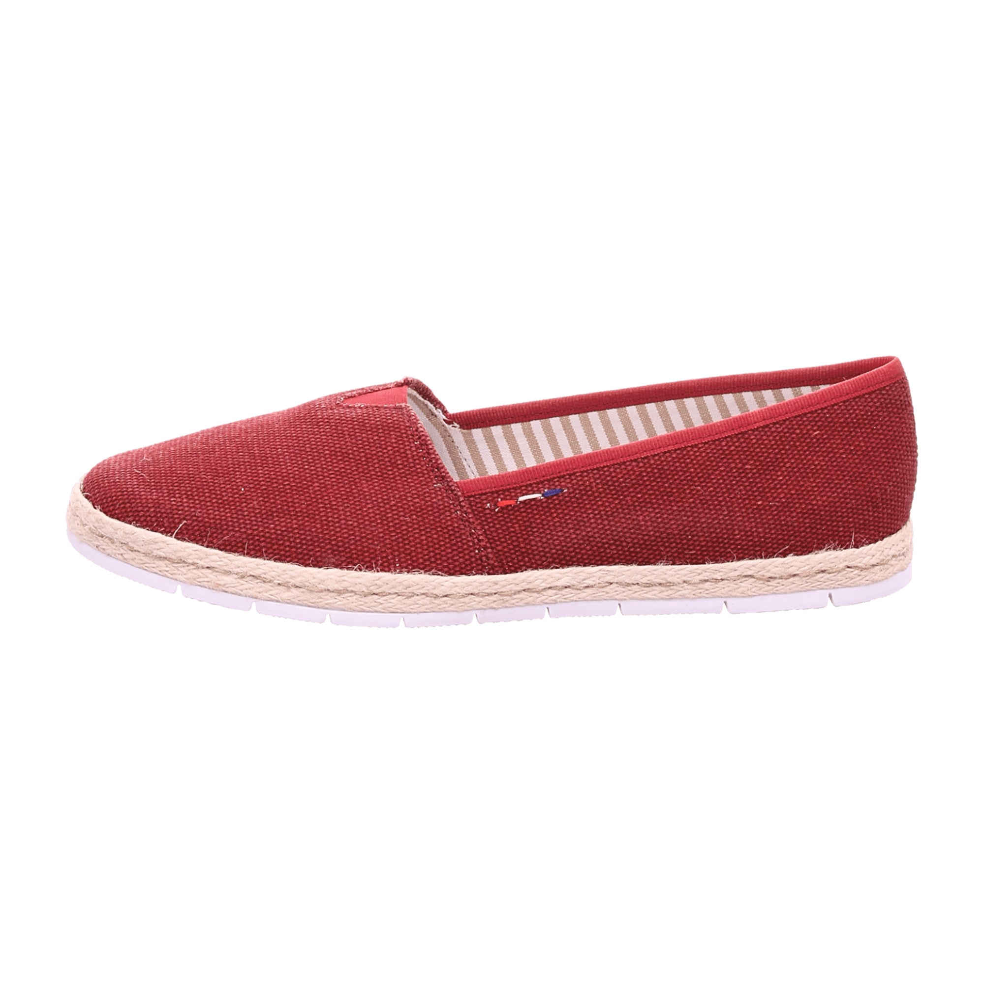 Rieker Women's Red Sporty Slip-On Shoes with Cushioned Leather Insole