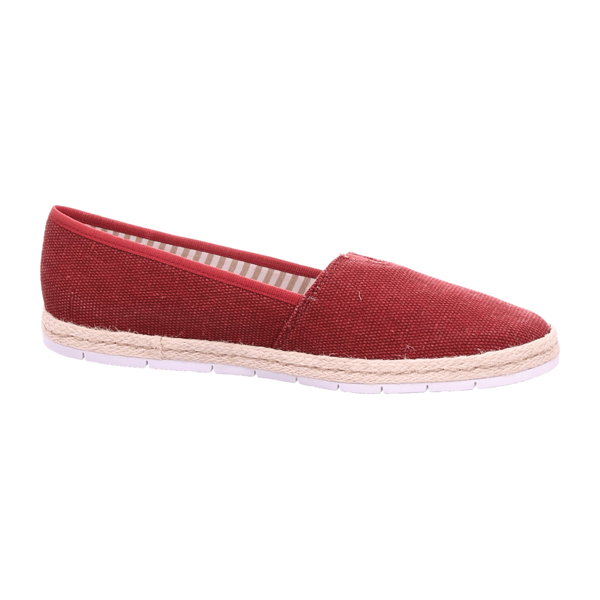 Rieker Women's Red Sporty Slip-On Shoes with Cushioned Leather Insole