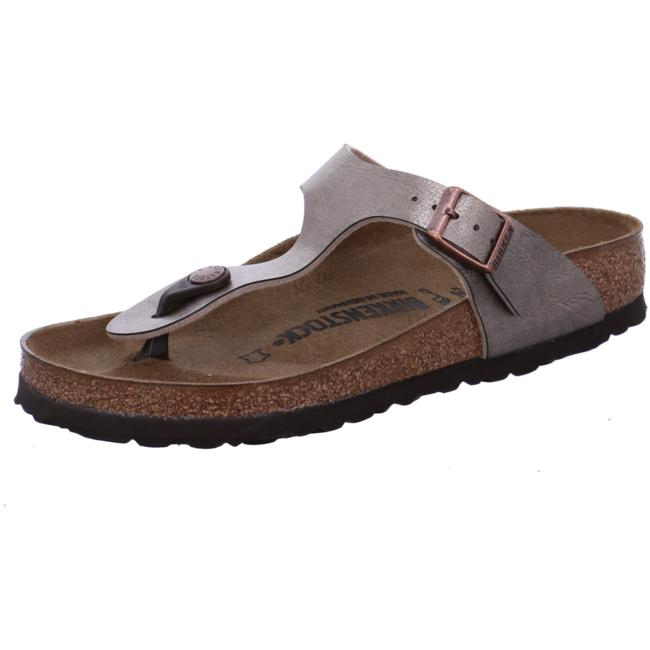 Birkenstock Gizeh Graceful Sandals Slides Shoes Thongs taupe brown Flip Flops regular - Bartel-Shop