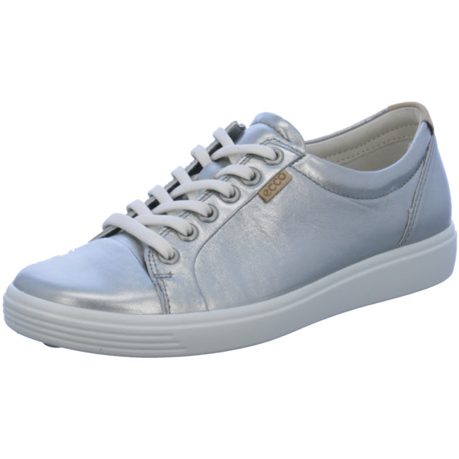 Ecco comfortable lace-up shoes for women silver - Bartel-Shop