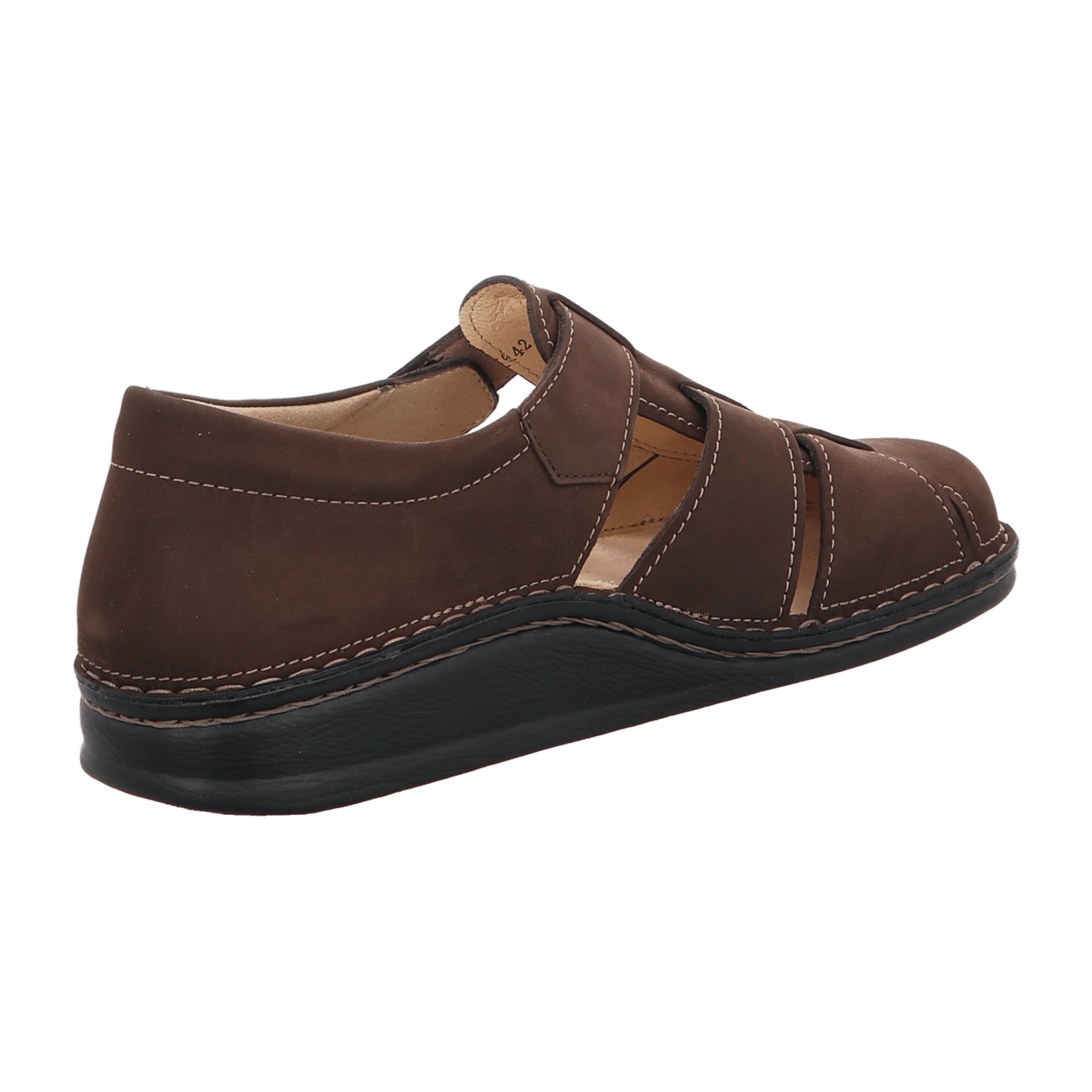 Finn Comfort Athos Men's Comfortable Brown Leather Shoes