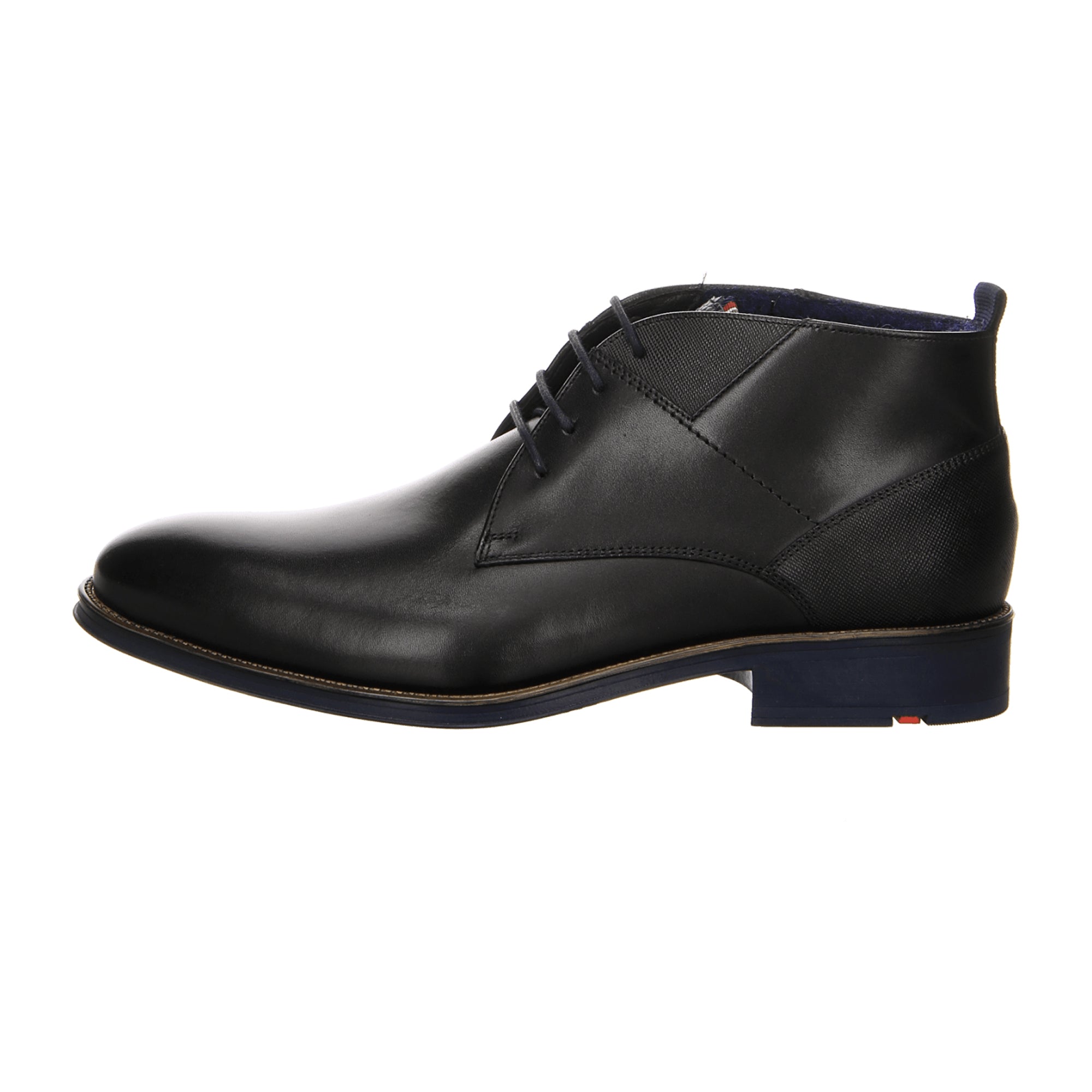 Rieker Burundi Black Men's Shoes Extra Wide Fit Lace-Up Ankle Boots