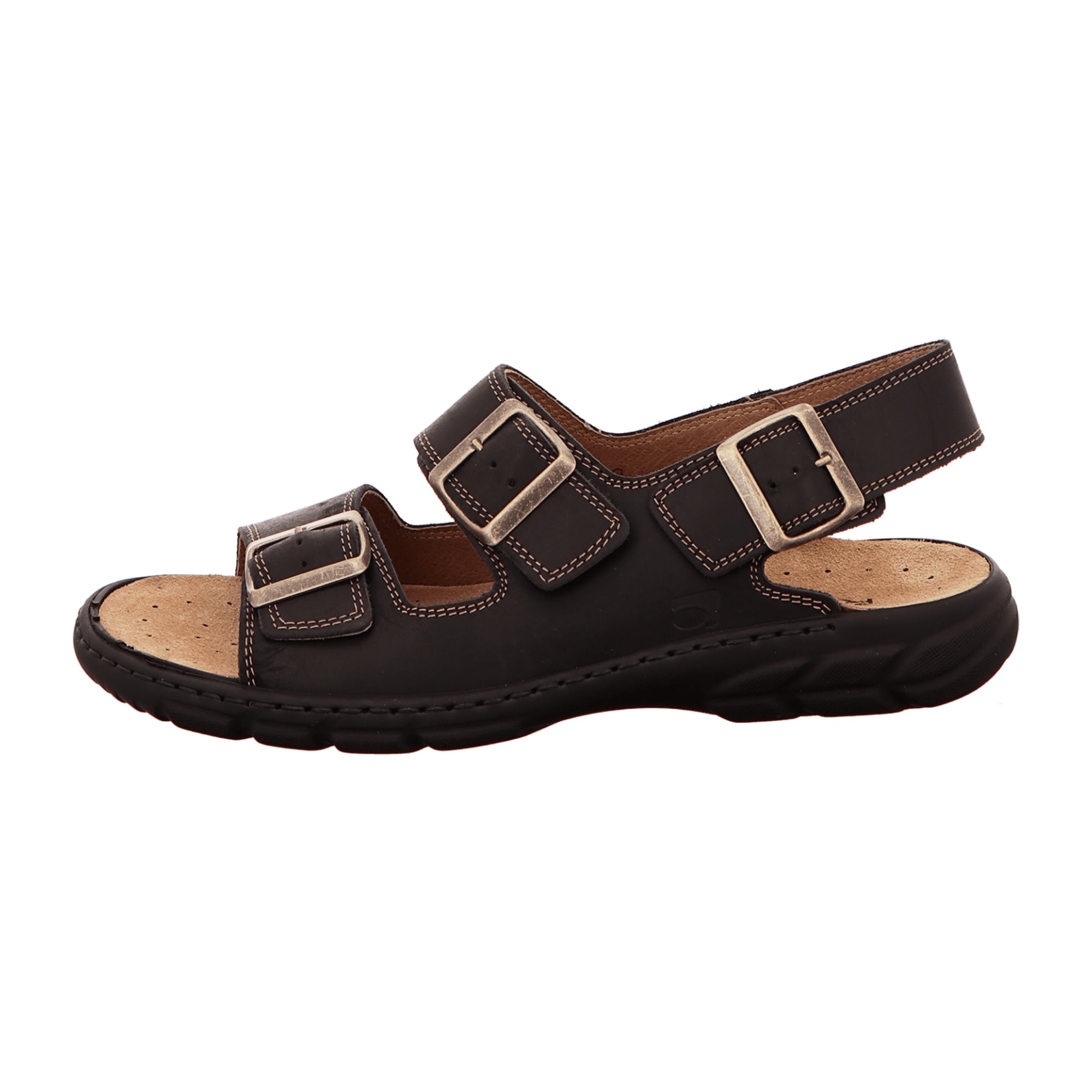 Rohde CAMPO Men's Black Leather Shoes Spring Summer Flat Heel