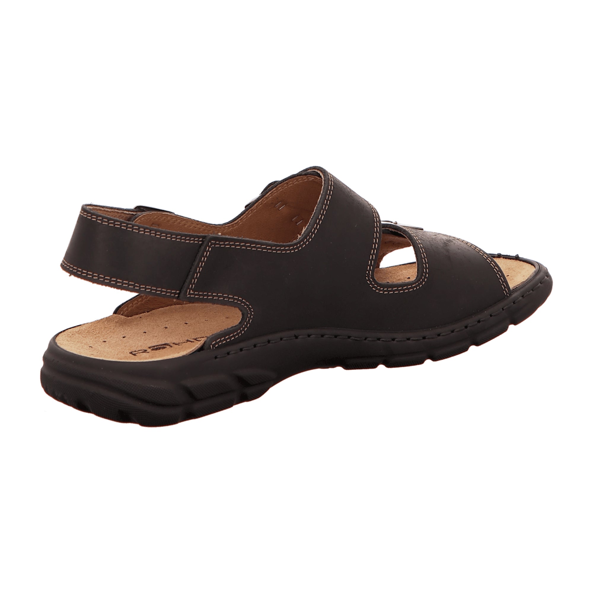 Rohde CAMPO Men's Black Leather Shoes Spring Summer Flat Heel