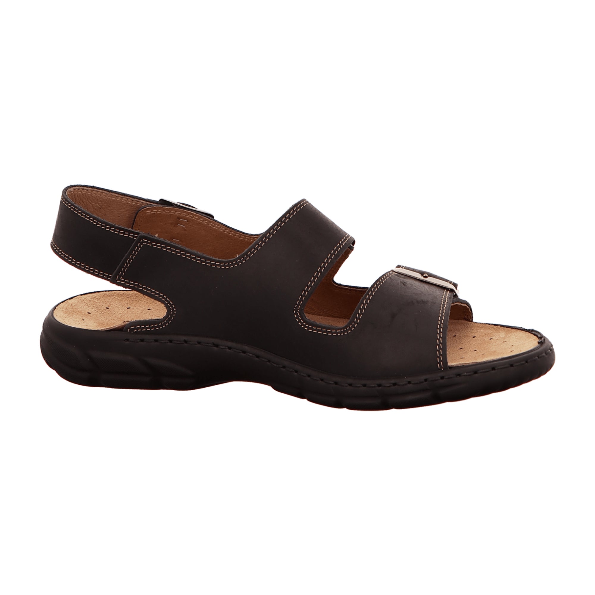 Rohde CAMPO Men's Black Leather Shoes Spring Summer Flat Heel