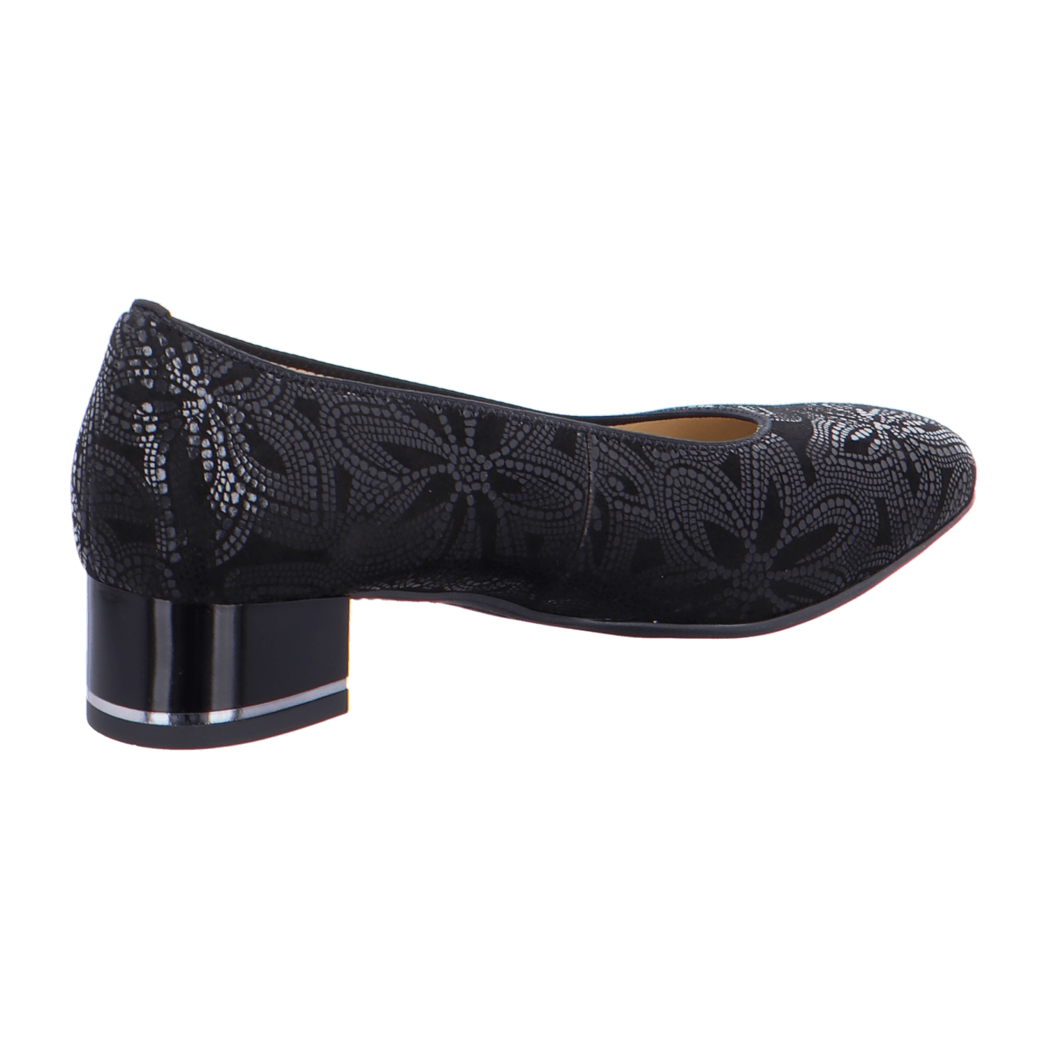 ARA GRAZ Women's Pumps in Black Nubuck Leather with Round Toe and Warm Lining - Bartel-Shop