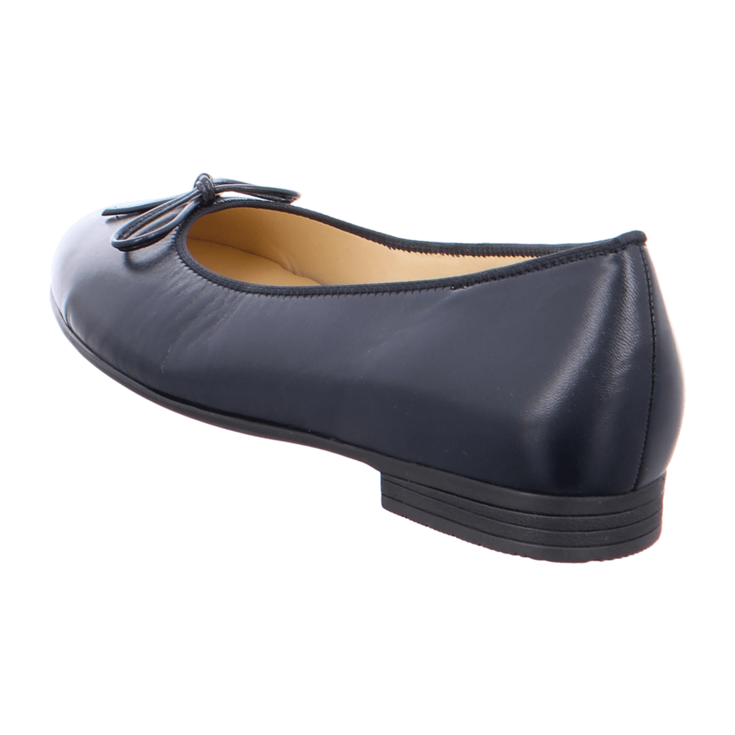 ARA SARDINIA Women's Ballet Flats in Blue Smooth Leather with Leather Lining and Synthetic Sole