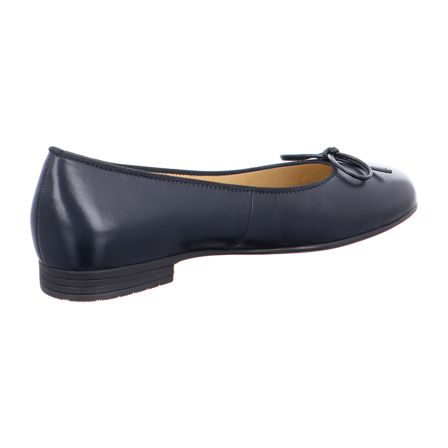 ARA SARDINIA Women's Ballet Flats in Blue Smooth Leather with Leather Lining and Synthetic Sole