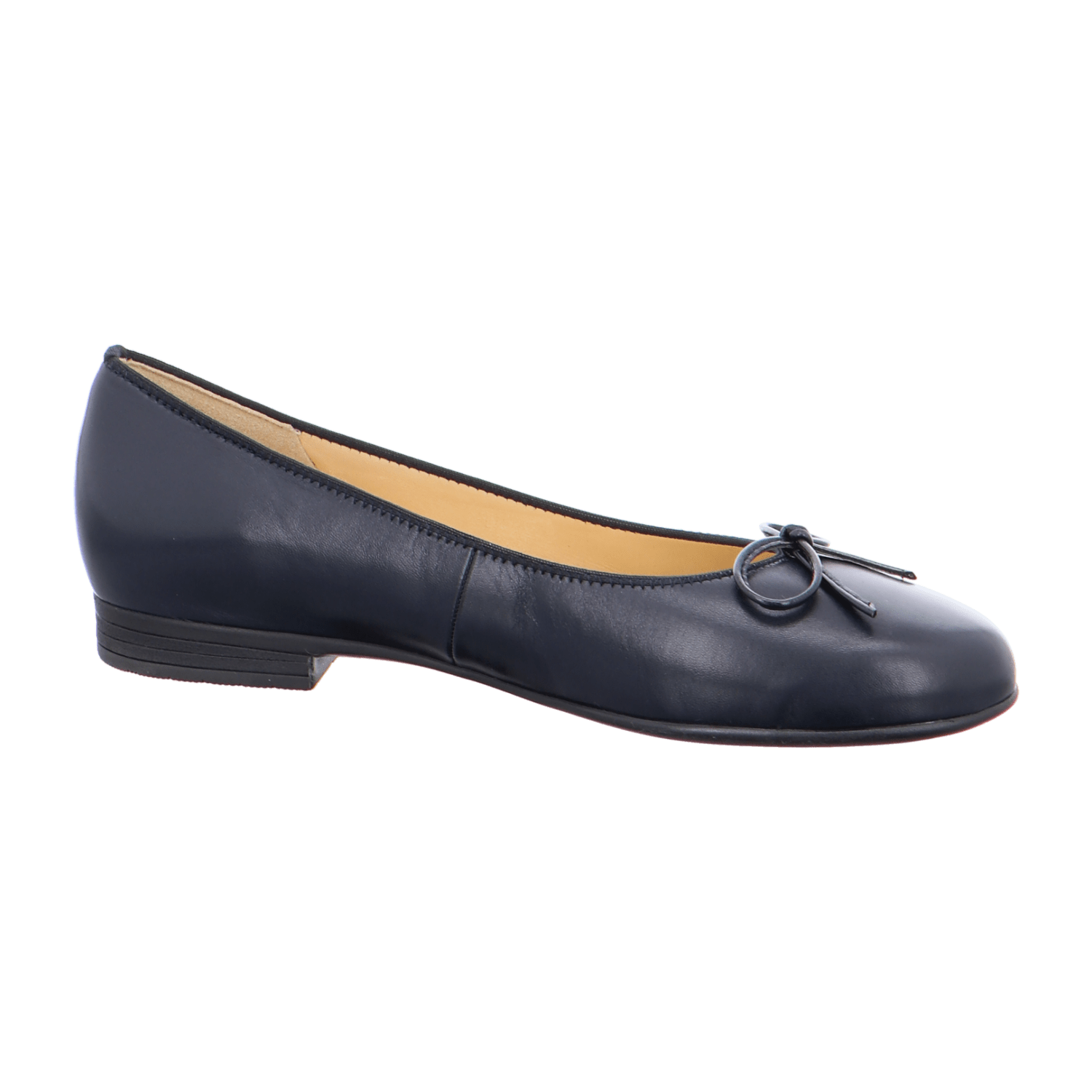ARA SARDINIA Women's Ballet Flats in Blue Smooth Leather with Leather Lining and Synthetic Sole
