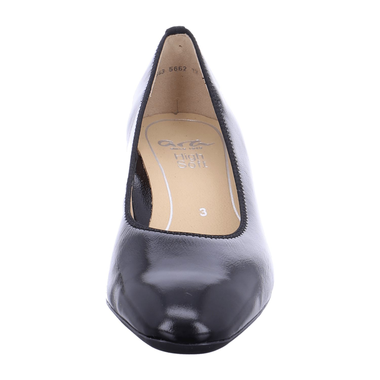 ARA VERONA Women's Leather Pumps in Black with Round Toe and Leather Lining