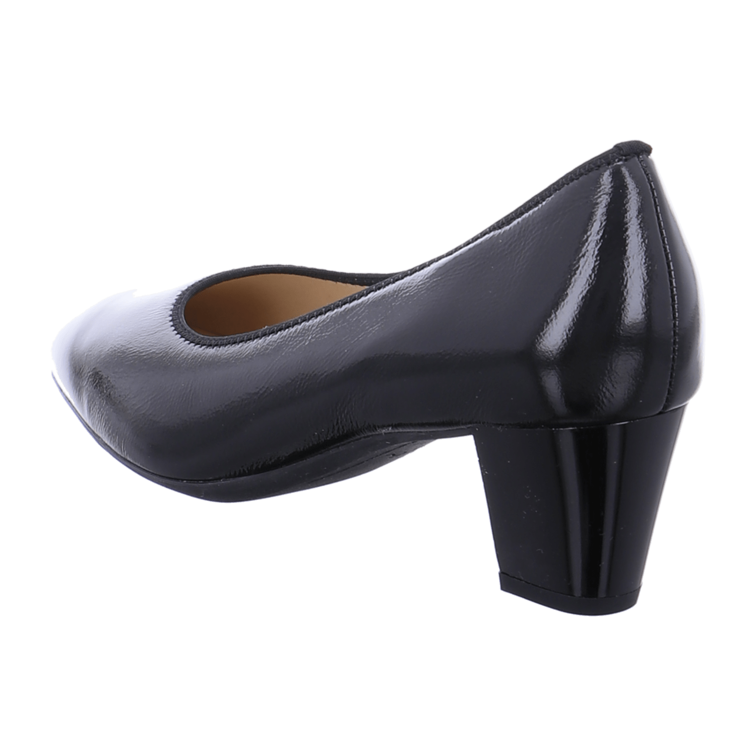 ARA VERONA Women's Leather Pumps in Black with Round Toe and Leather Lining