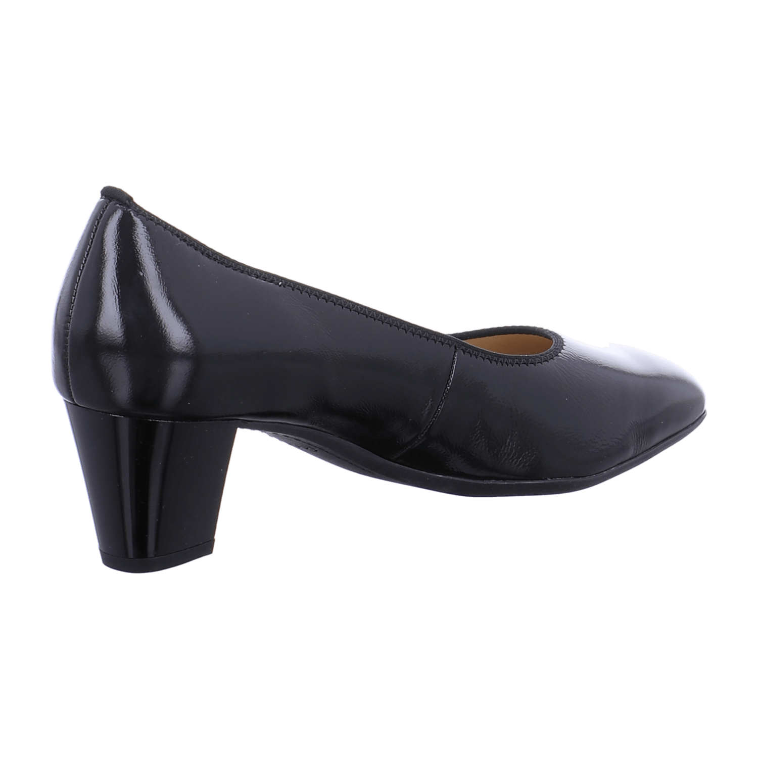 ARA VERONA Women's Leather Pumps in Black with Round Toe and Leather Lining