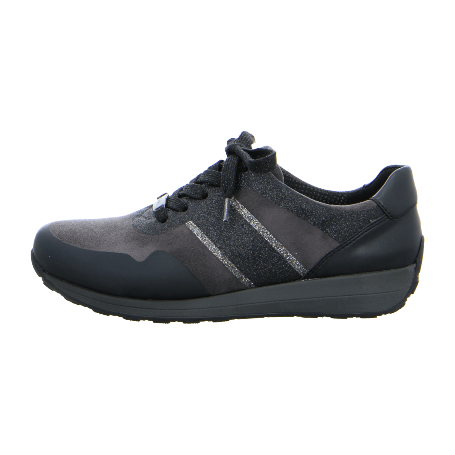 ARA Women's Sneakers in Grey, Synthetic Lace-Up Shoes with Round Toe and Cold-Weather Lining - Bartel-Shop