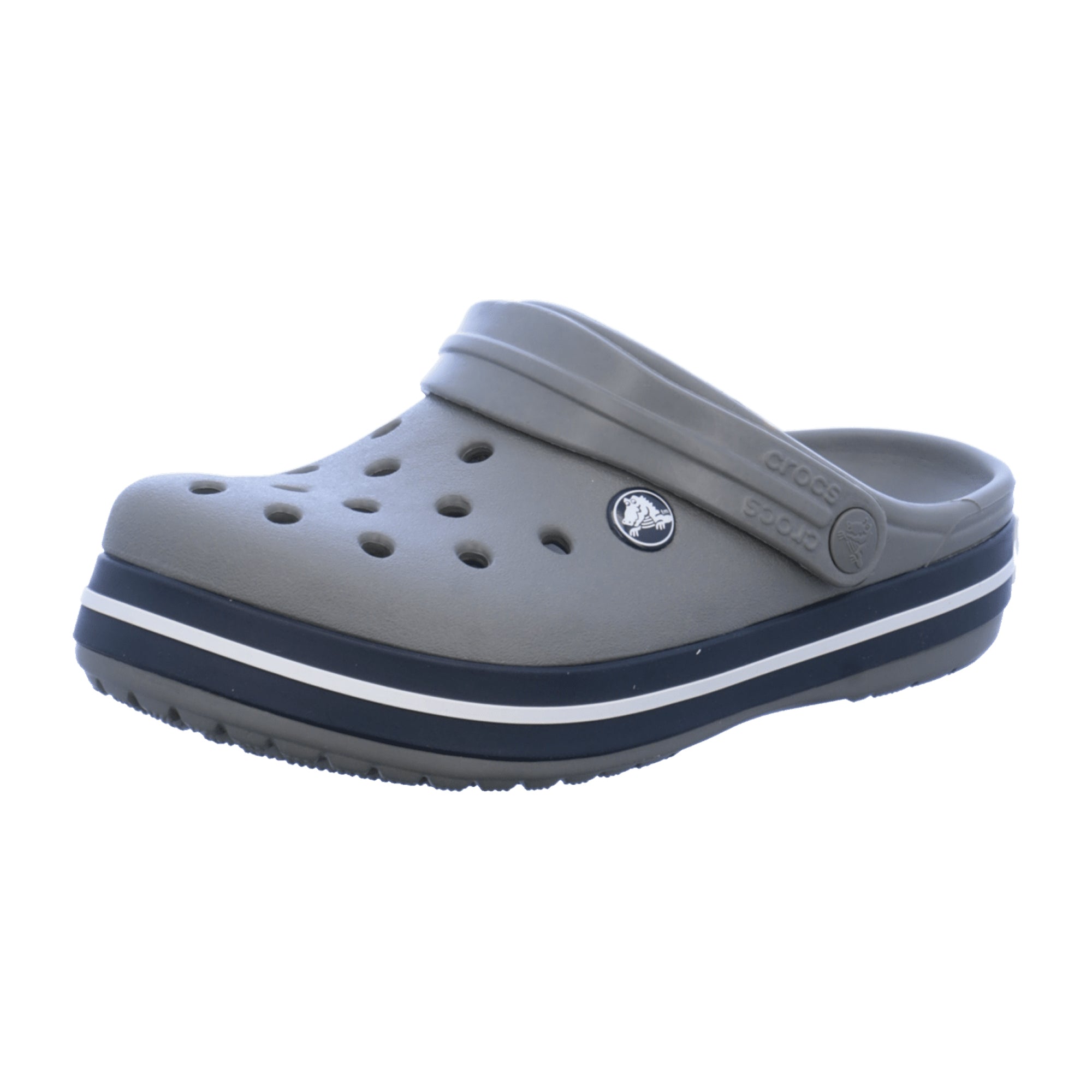 Crocs Crocband Kids Clog Smoke/Navy - Stylish & Durable Grey Footwear for Children