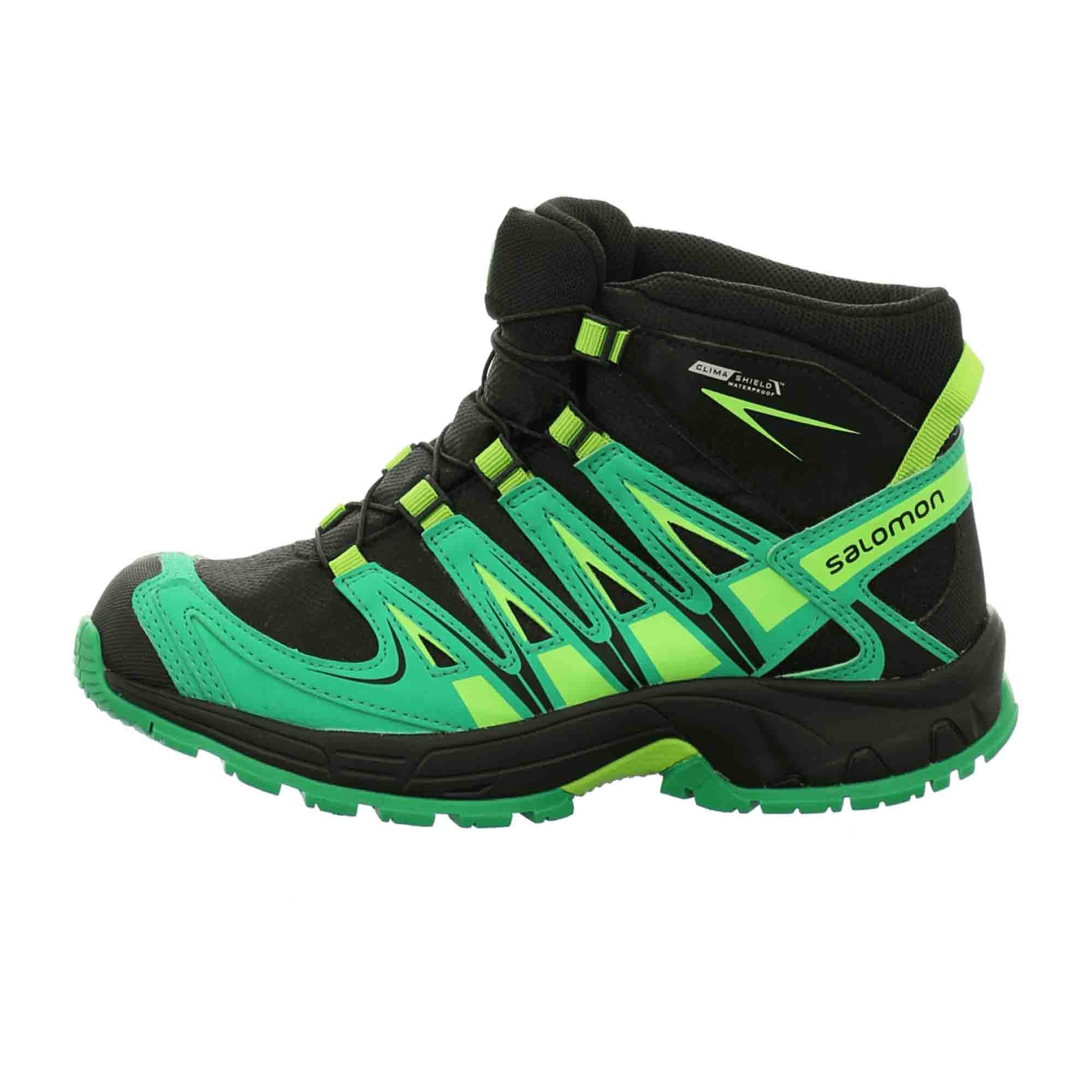 Salomon XA PRO 3 D Mid CSWP for children, green, shoes