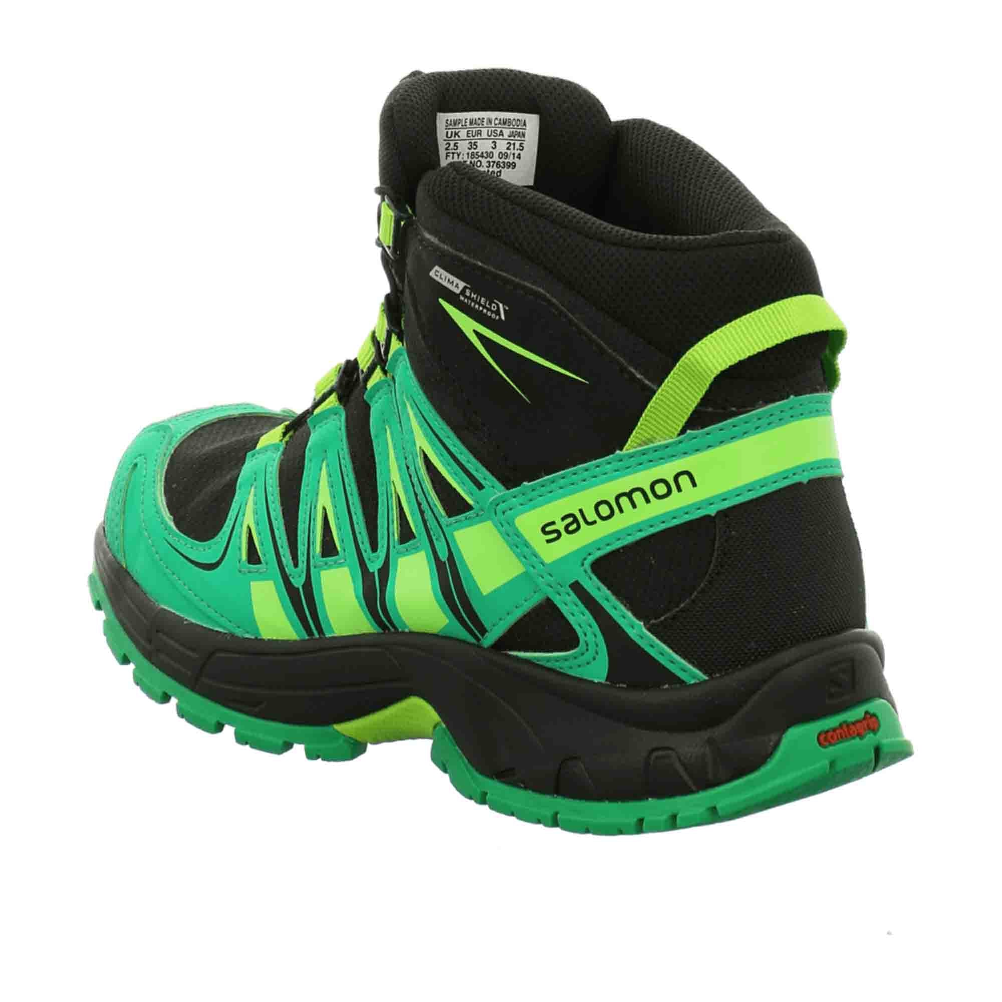 Salomon XA PRO 3 D Mid CSWP for children, green, shoes