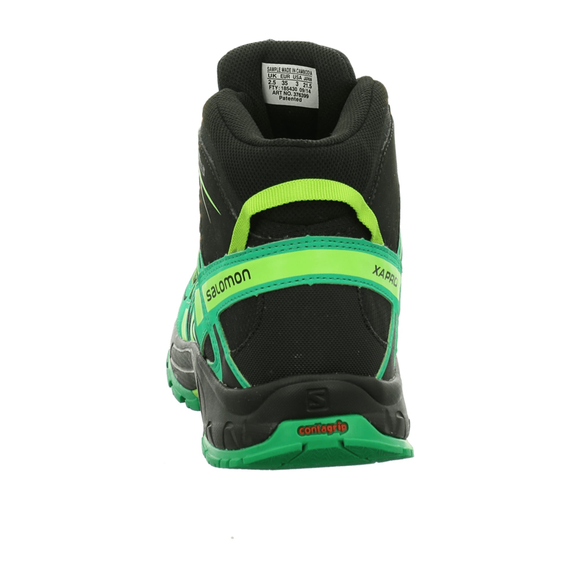 Salomon XA PRO 3 D Mid CSWP for children, green, shoes