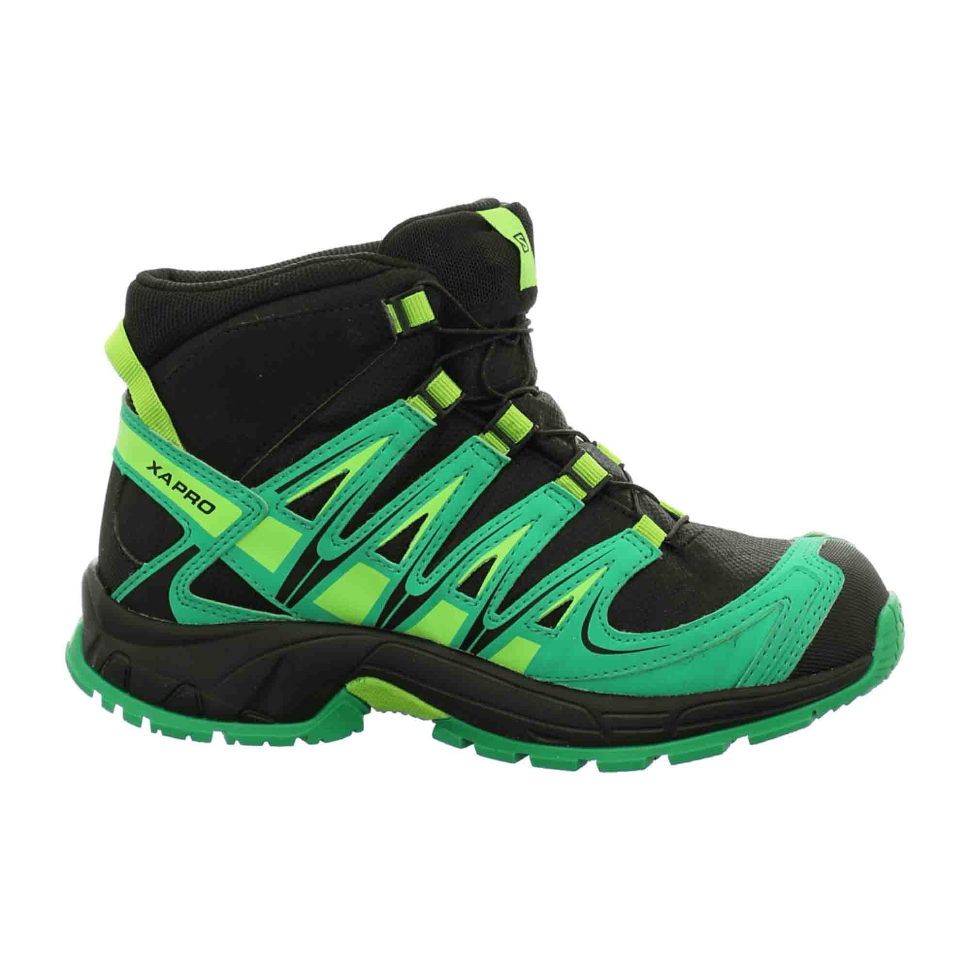 Salomon XA PRO 3 D Mid CSWP for children, green, shoes