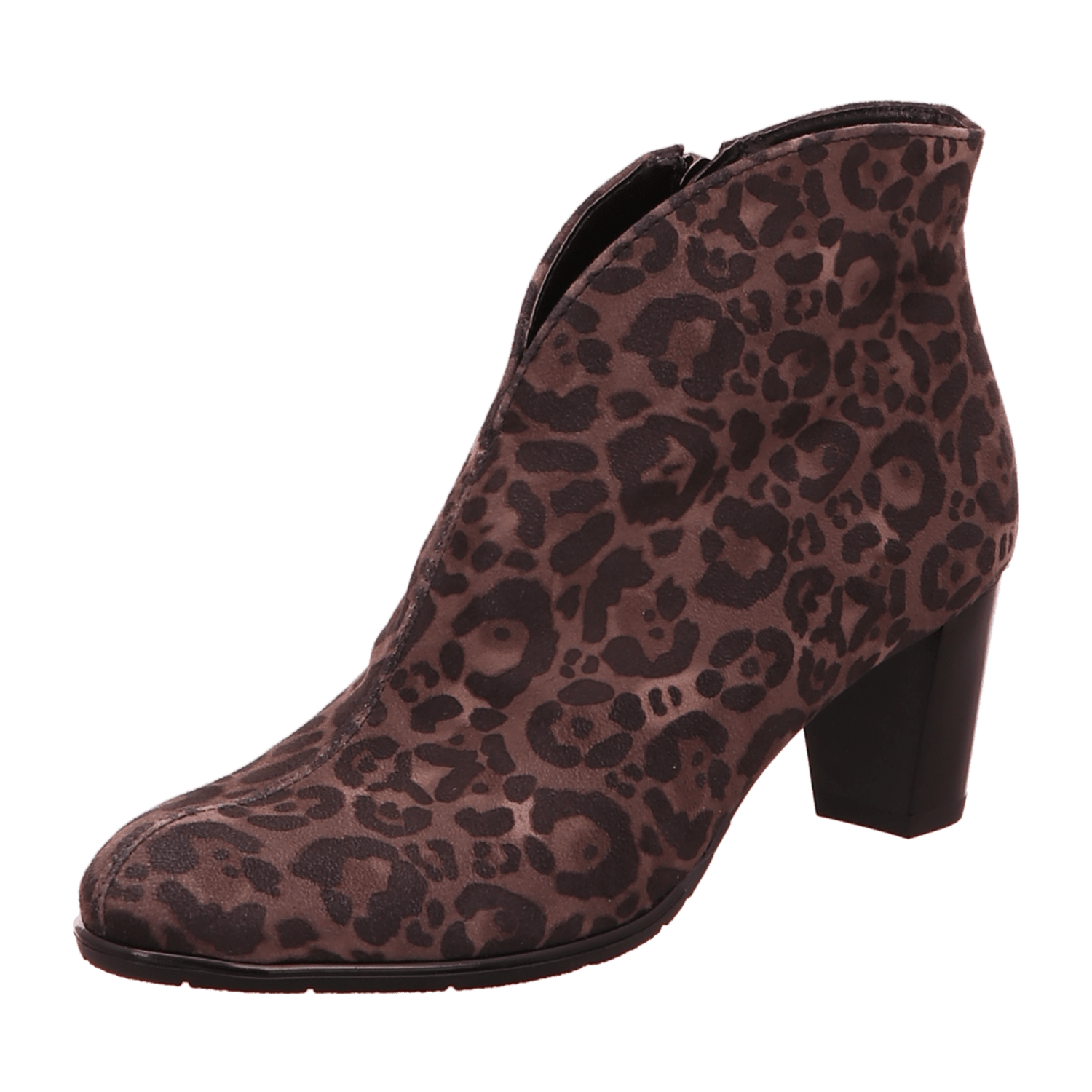 ARA TOULOUSE TO Women's Ankle Boots Animal Print with Zipper Round Toe