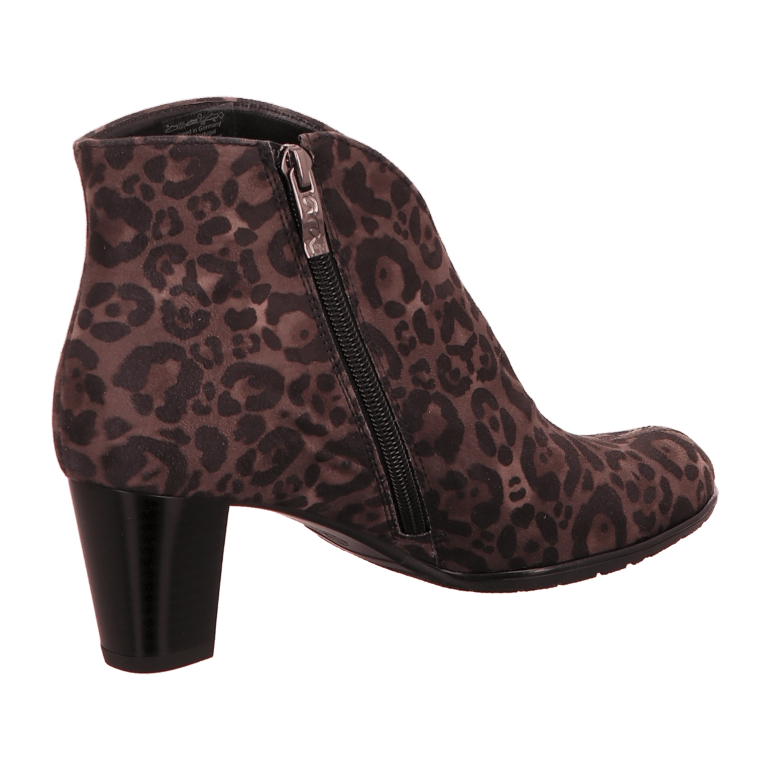 ARA TOULOUSE TO Women's Ankle Boots Animal Print with Zipper Round Toe