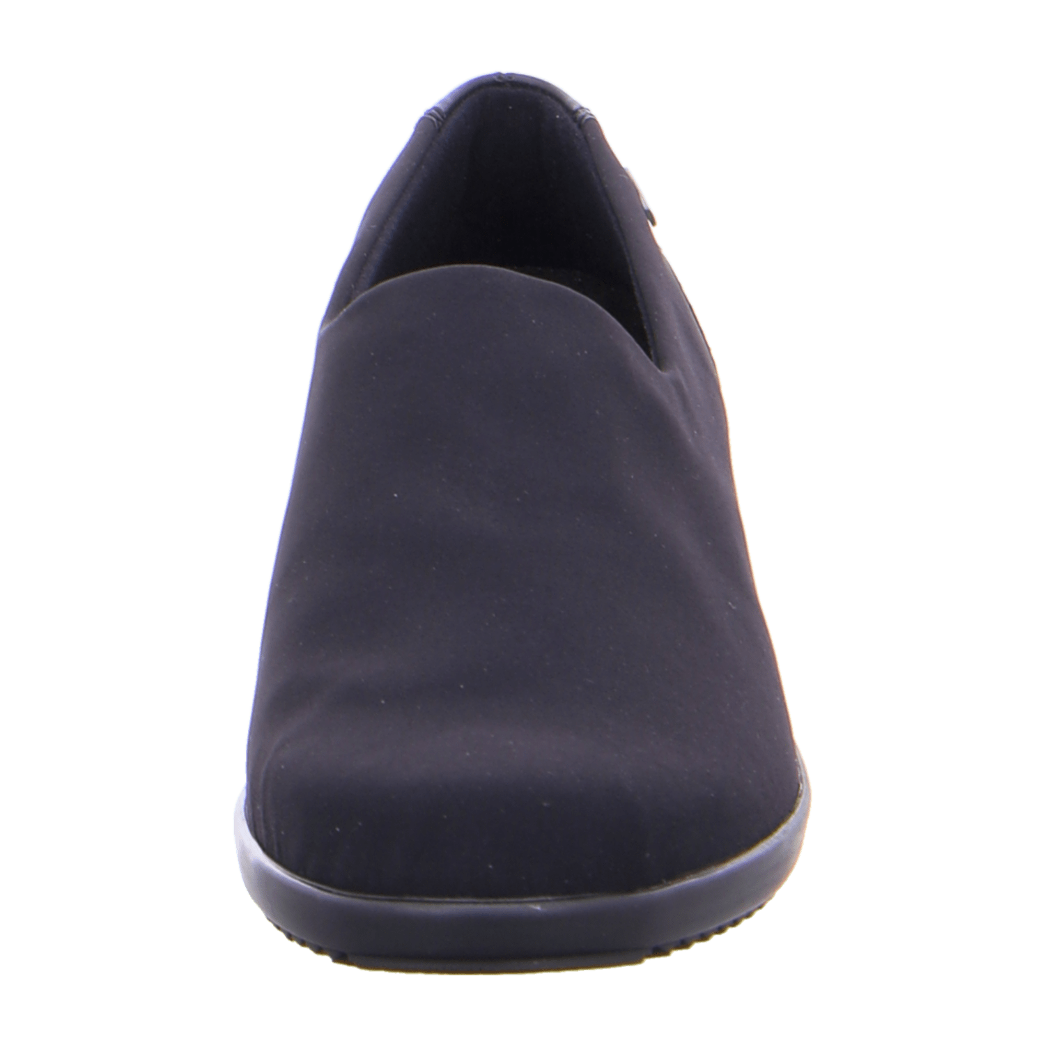 ARA Women's Peep Toe Slingback Slippers in Black Textile