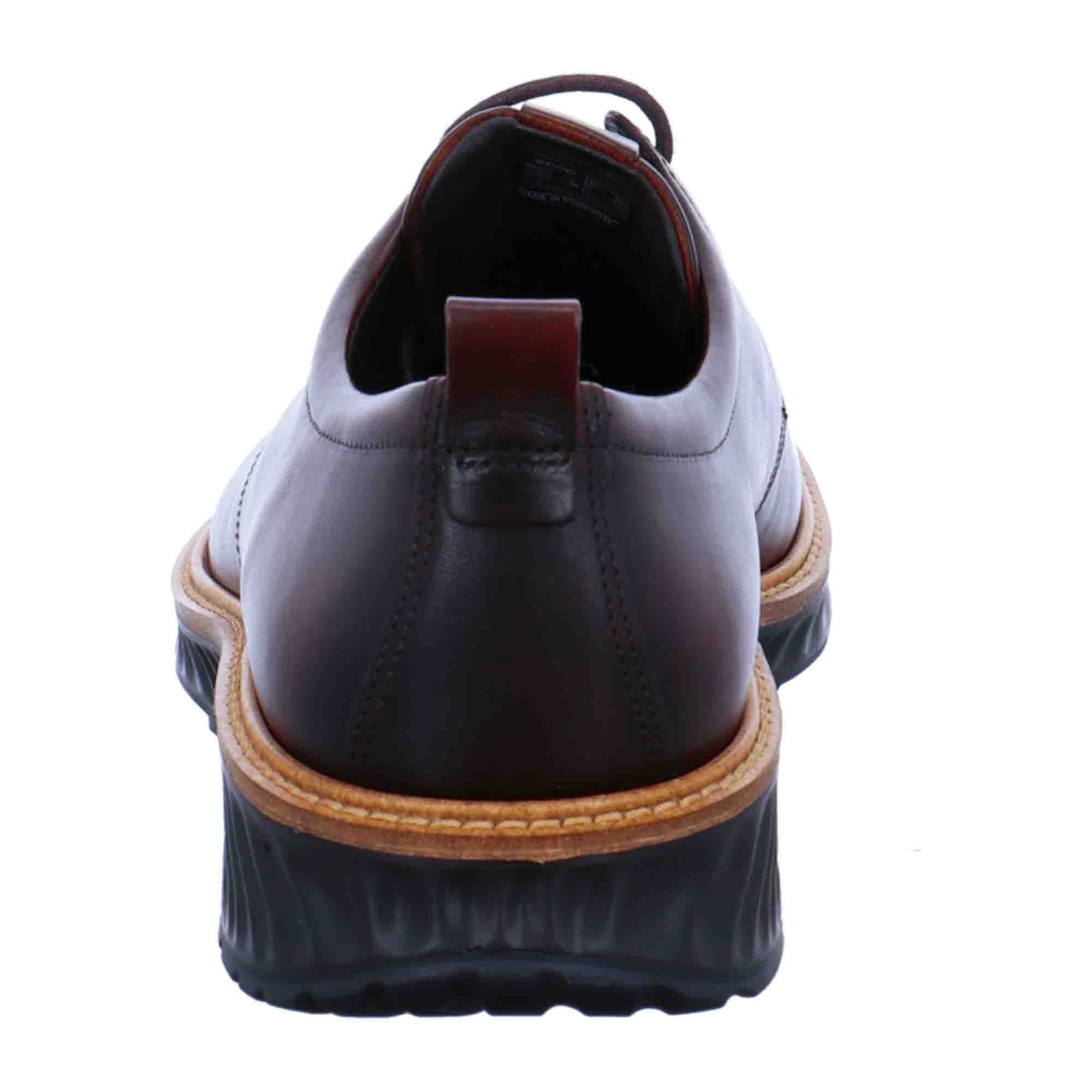 Ecco Men's Brown Leather Shoes - Stylish & Durable Footwear for Young Men