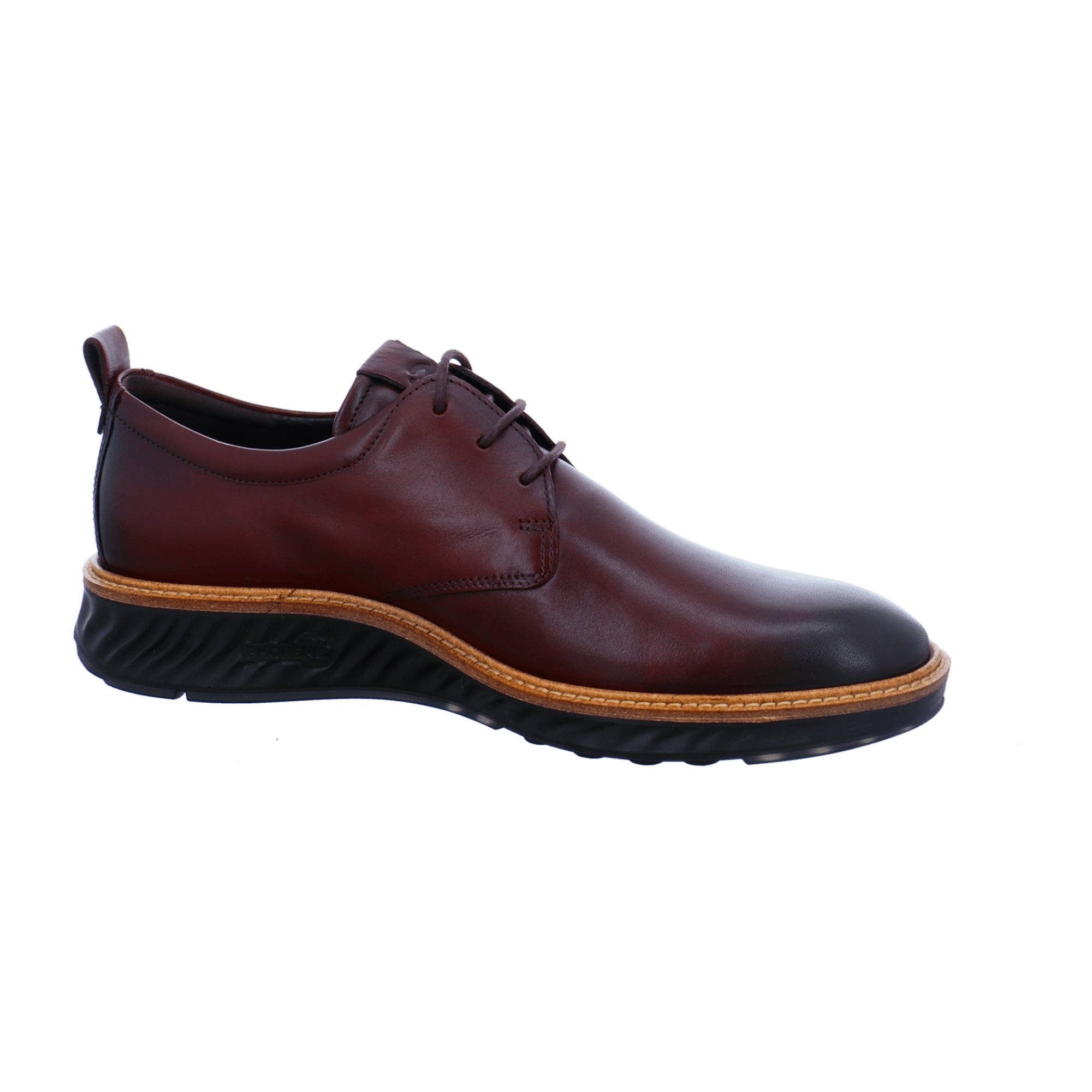 Ecco Men's Brown Leather Shoes - Stylish & Durable Footwear for Young Men