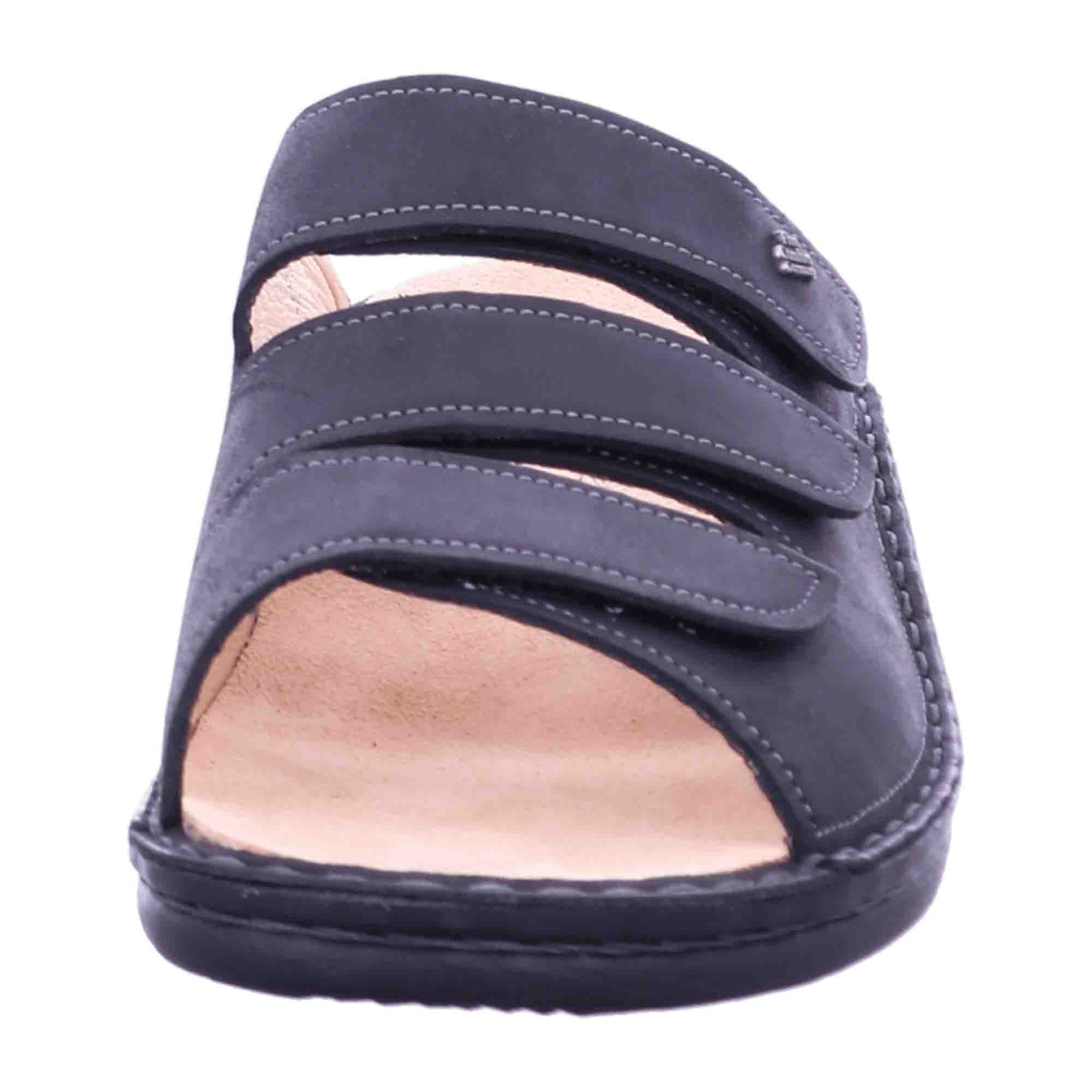 Finn Comfort Korfu Men's Sandals - Durable Black Leather