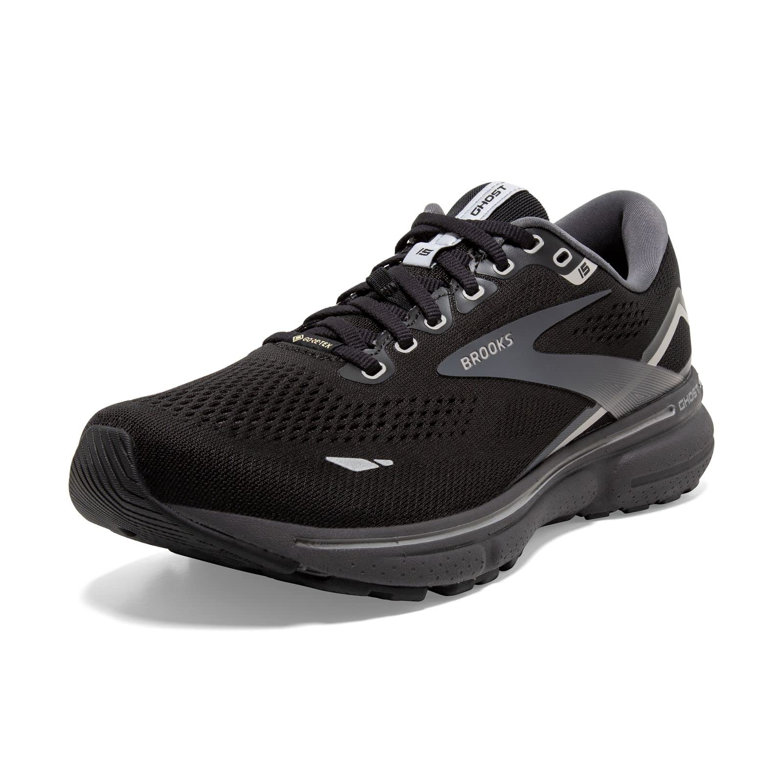 Brooks Ghost 15 GORE-TEX Men's Waterproof Neutral Running Shoes – Blue/Peacoat/Orange