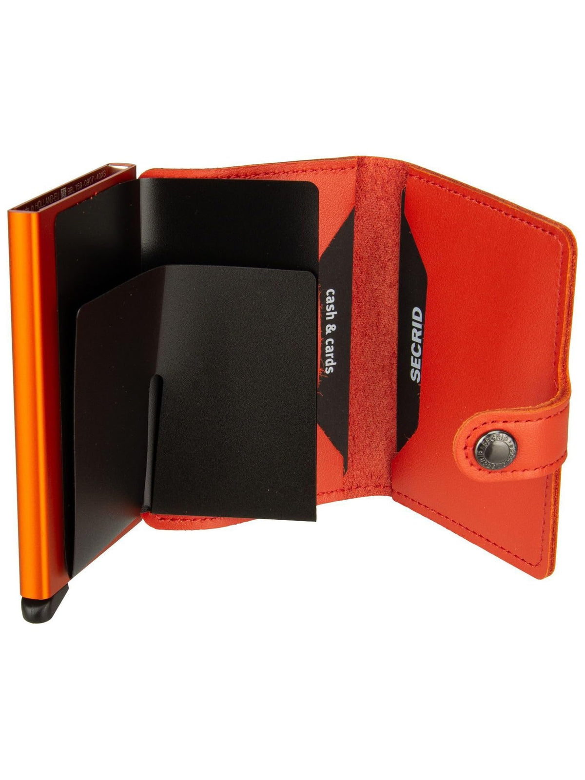 Secrid Miniwallet Original Leather Wallet Orange RFID Protected