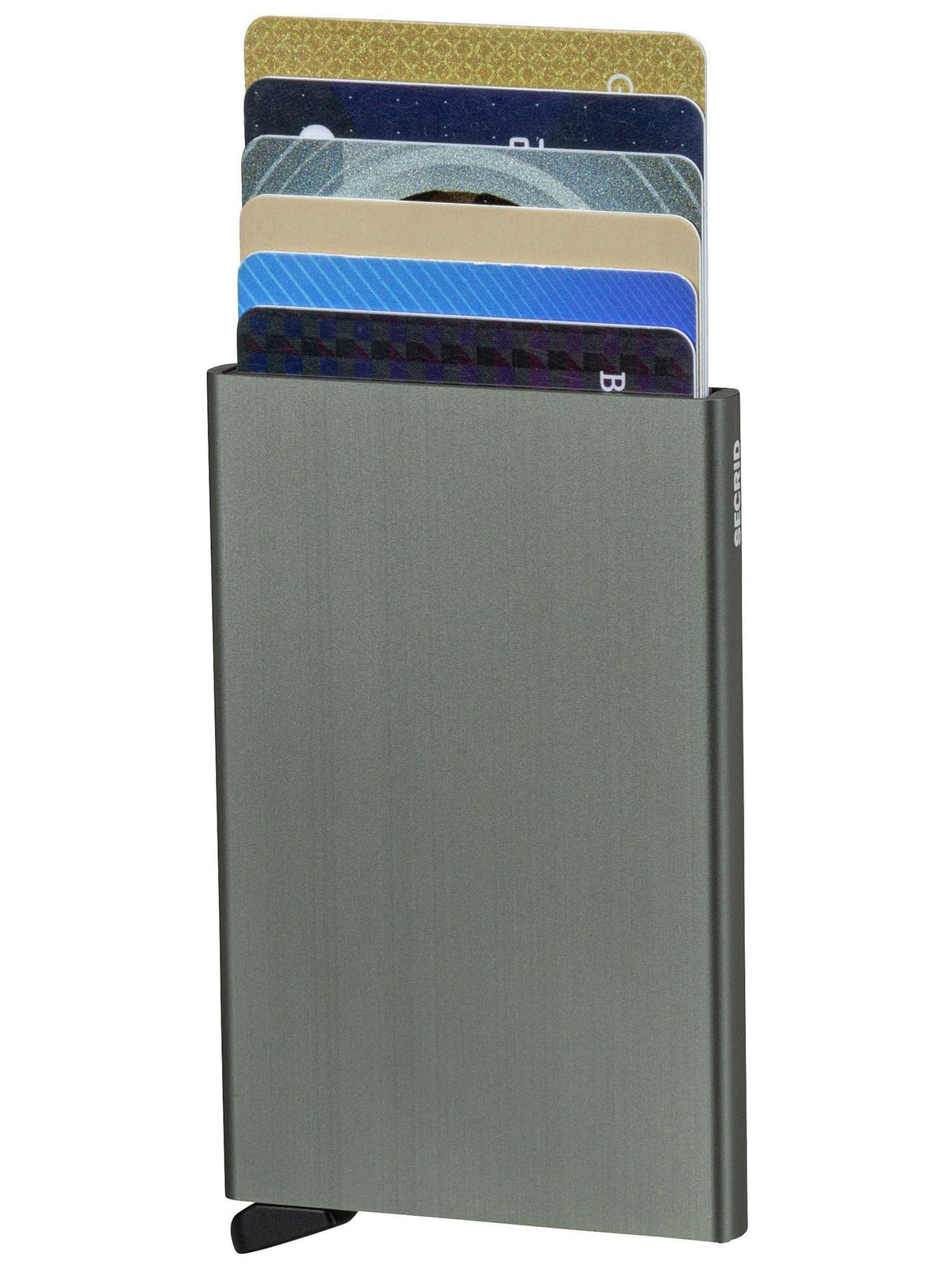 Secrid Cardprotector RFID Card Holder - Earth Grey Aluminum for Men & Women