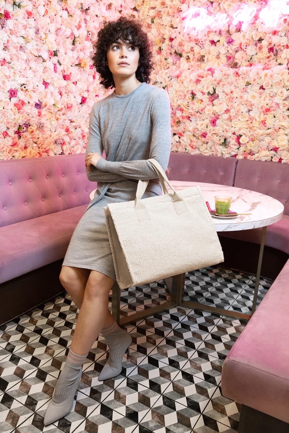 reisenthel Daily Shopper Women's Tote Bag 14L Teddy Sand Recycled Polyester
