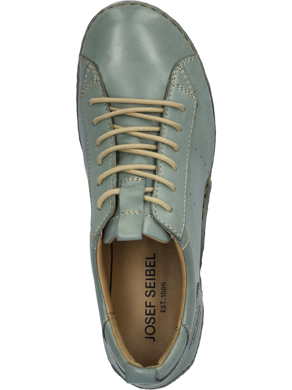 Josef Seibel Women Sneaker Mint Leather Lace-Up Comfort Size 41 EU