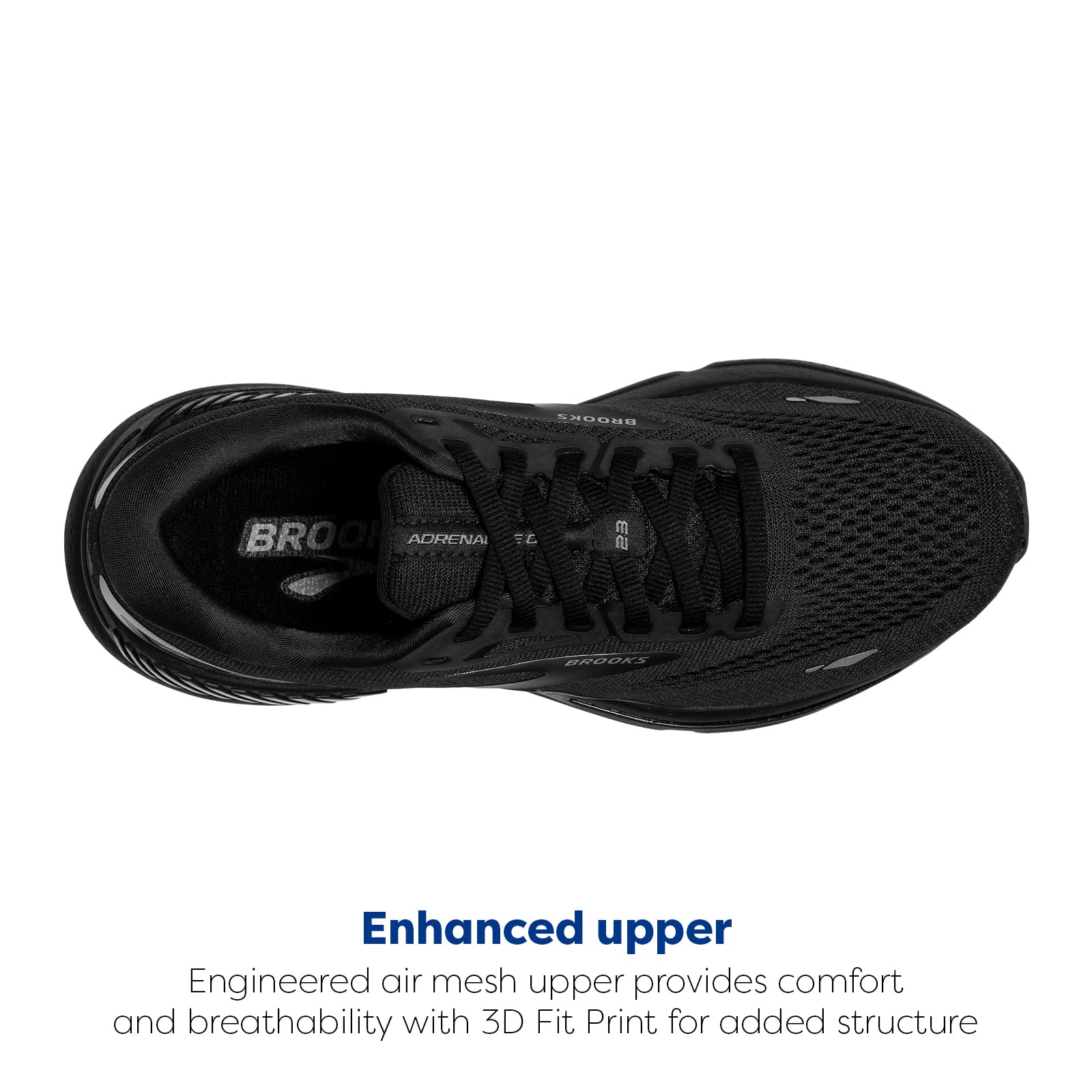 Brooks Adrenaline GTS 23 Men Road Running Shoes Mesh Black Ebony