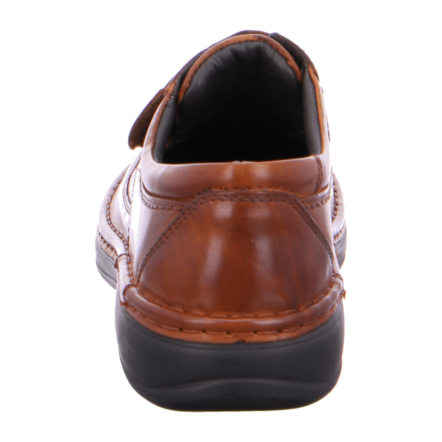ARA Men's Nubuck Leather Slippers with Hook and Loop Fastener, Brown - Bartel-Shop
