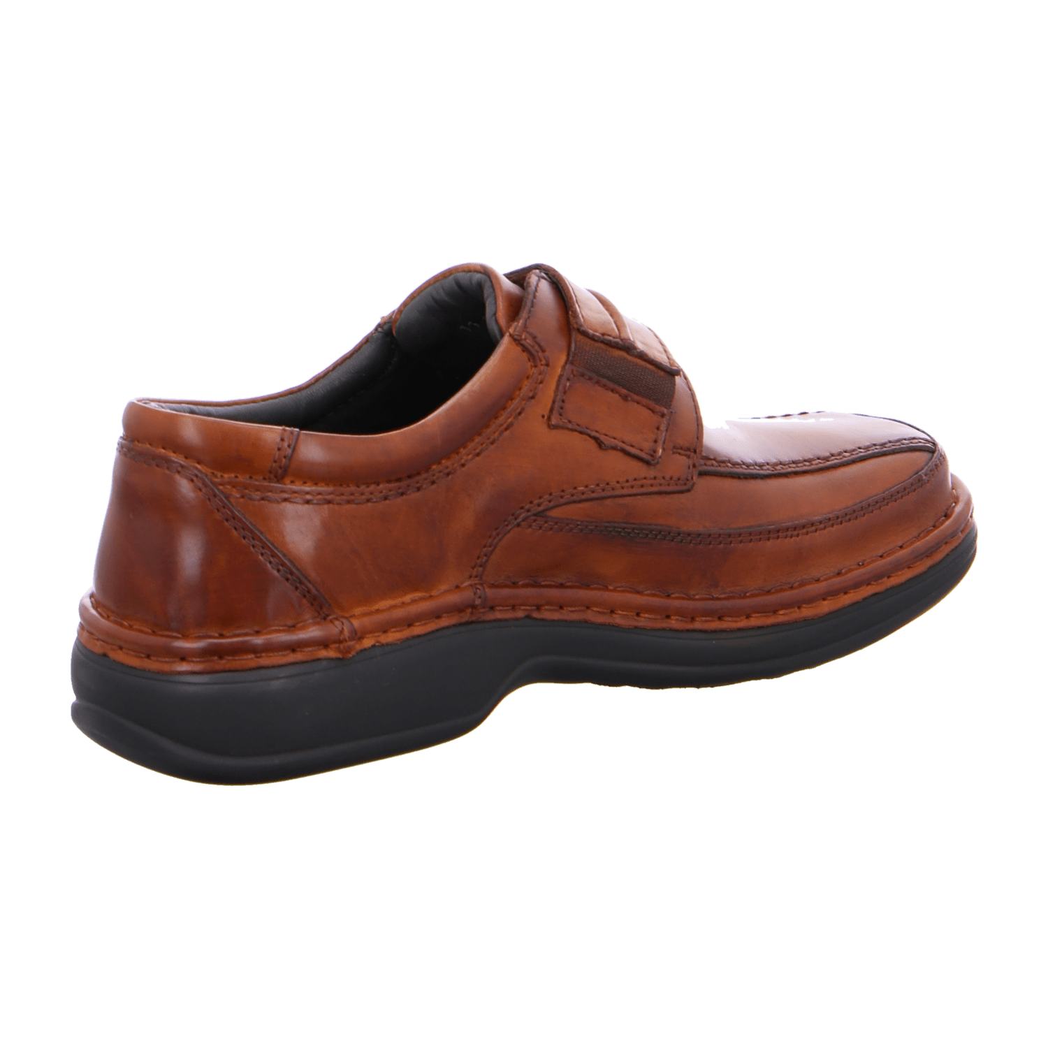 ARA Men's Nubuck Leather Slippers with Hook and Loop Fastener, Brown - Bartel-Shop