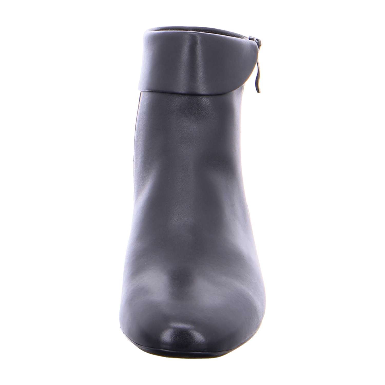 ARA VICENZA Women's Ankle Boots in Black Smooth Leather with Zipper