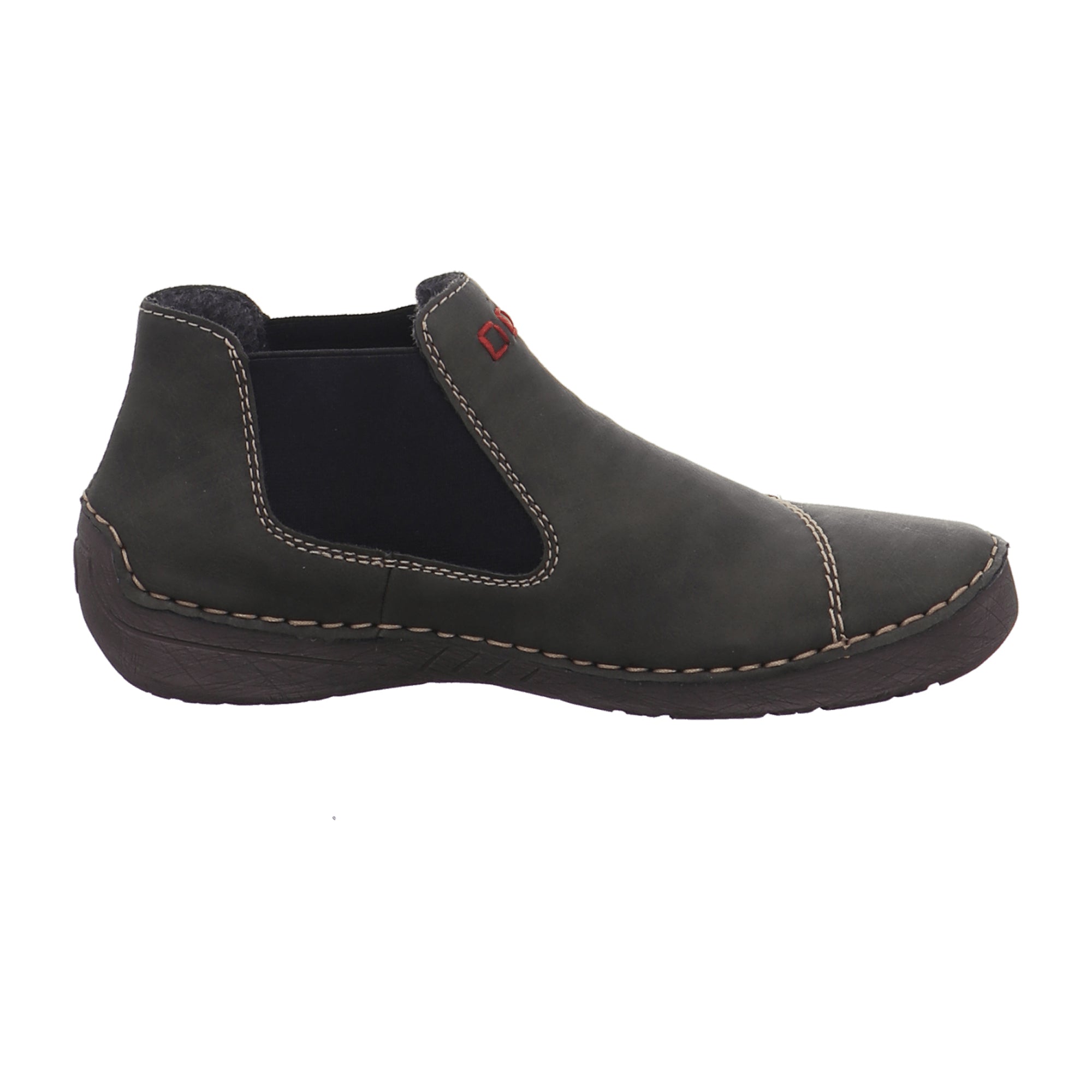 Rieker Green Ankle Boots for Women with Zip and Warm Lining