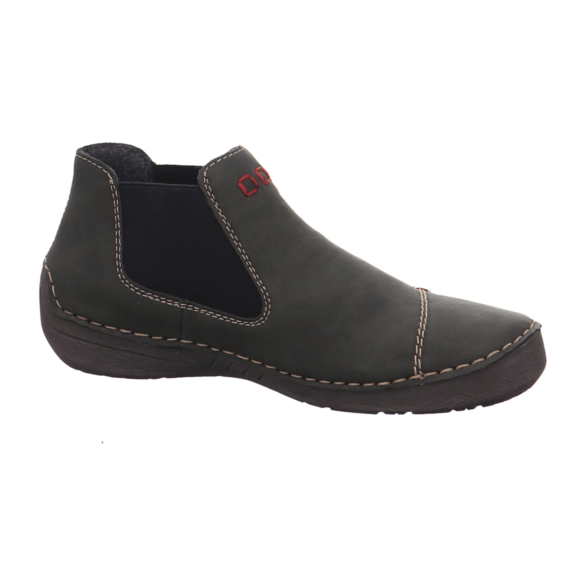 Rieker Green Ankle Boots for Women with Zip and Warm Lining