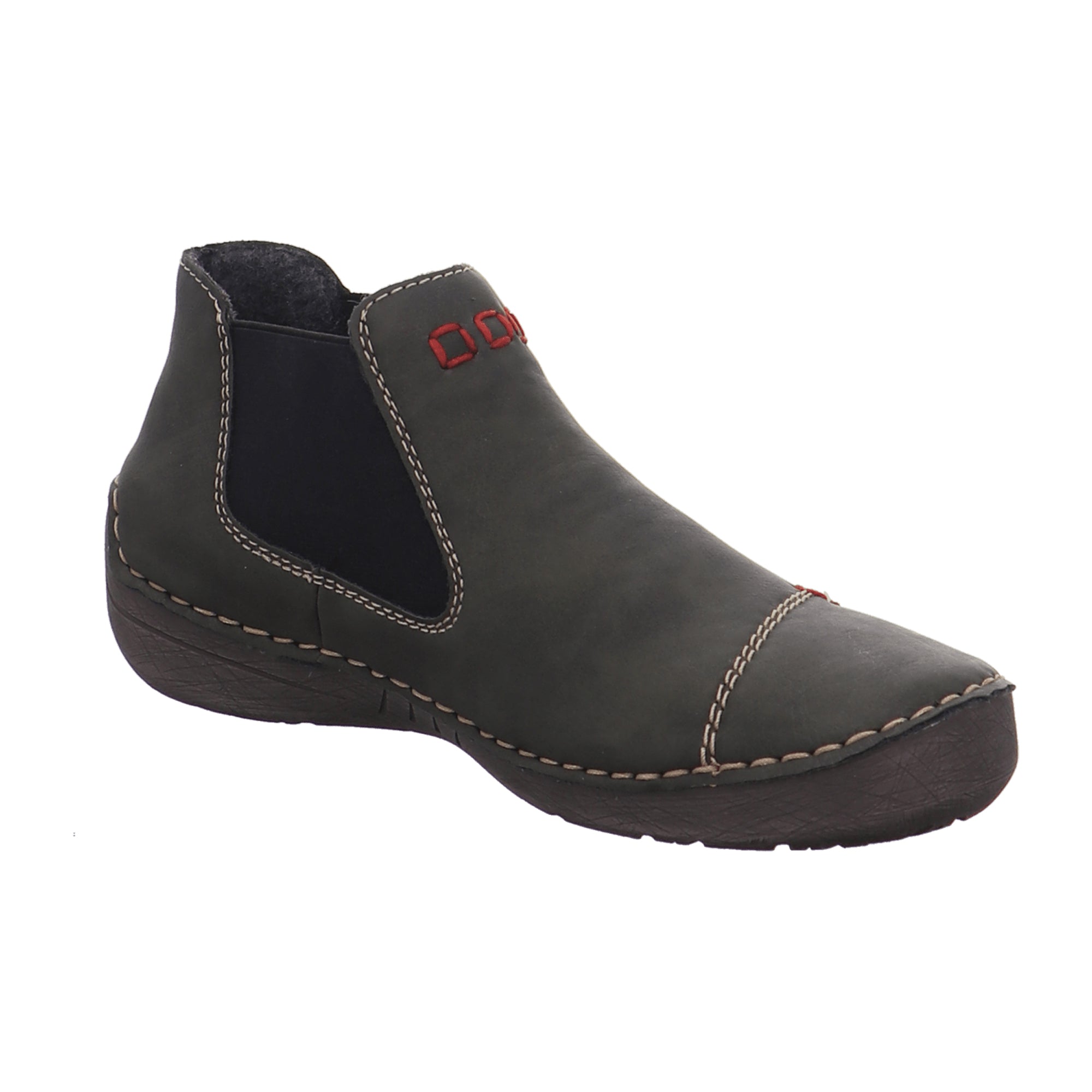 Rieker Green Ankle Boots for Women with Zip and Warm Lining