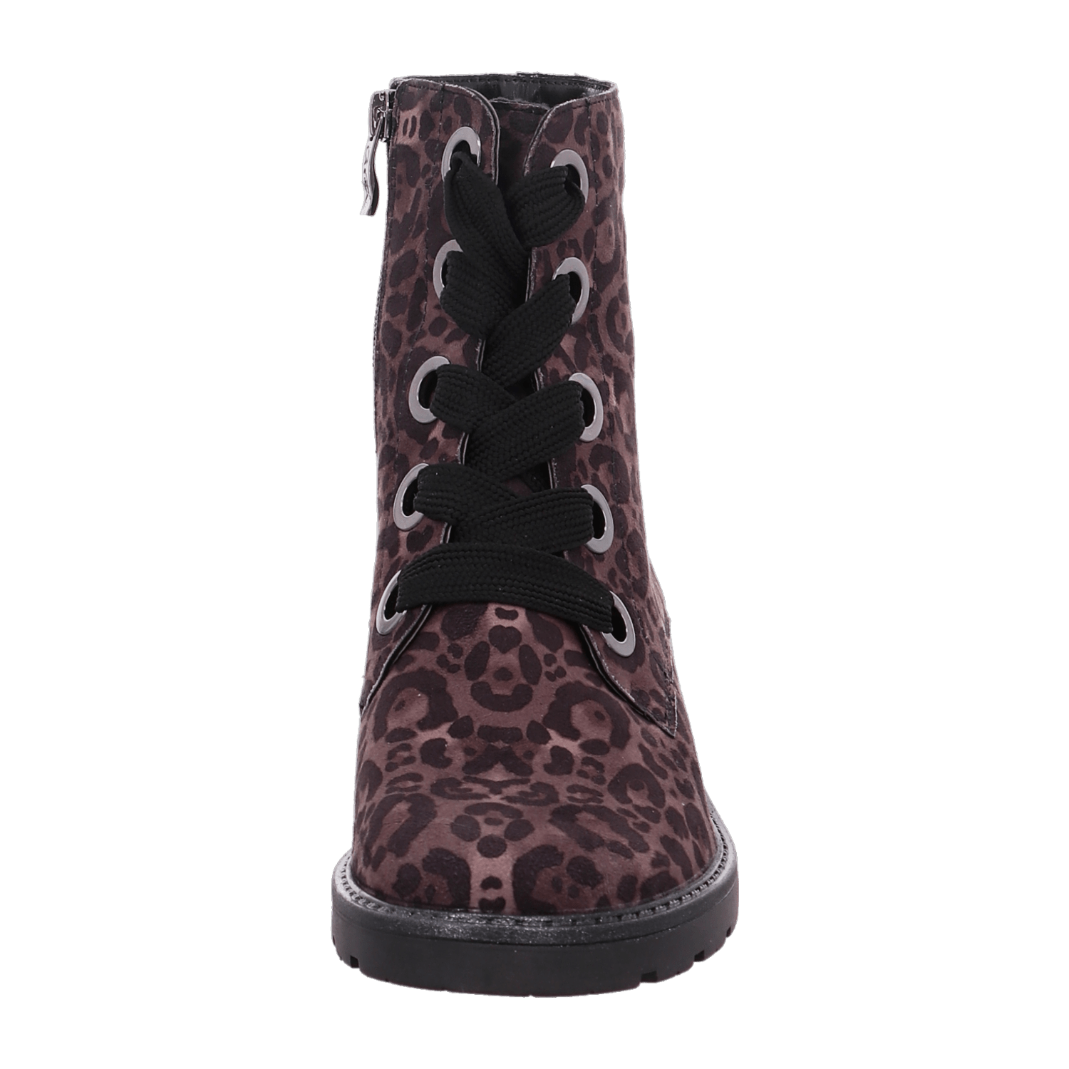 ARA Curry Women's Animal Print Boots with warm leather, synthetic and textile lining, round toe - Bartel-Shop