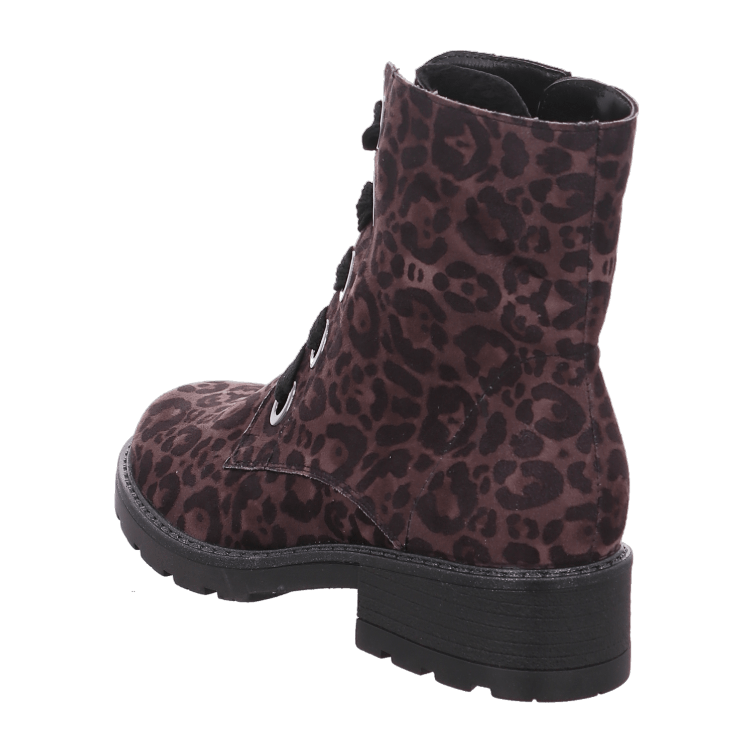 ARA Curry Women's Animal Print Boots with warm leather, synthetic and textile lining, round toe - Bartel-Shop