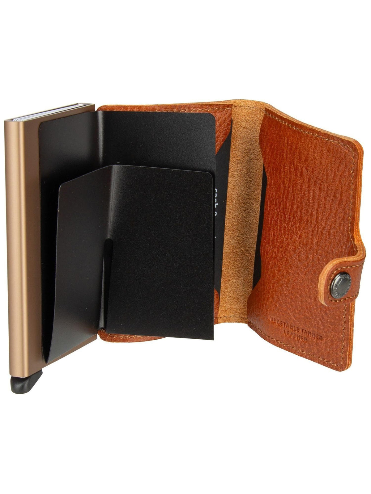 Secrid Miniwallet Veg Tanned Leather Wallet - Caramello Sand RFID Protected